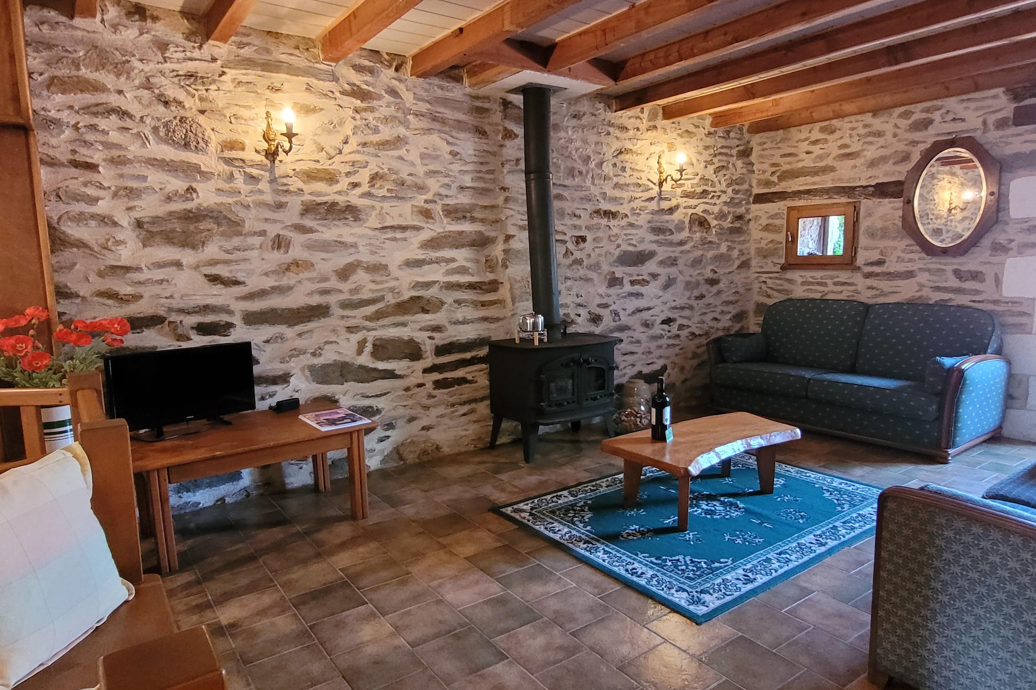 Gite La Cave - Woonkamer