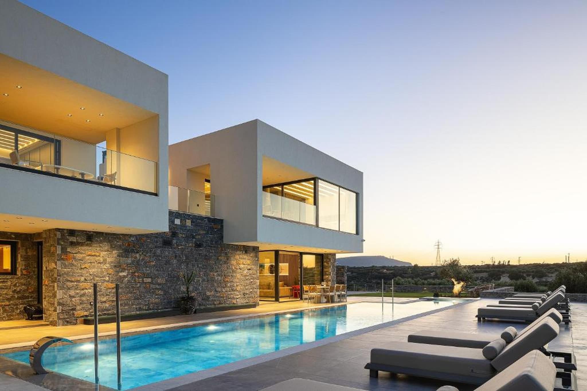 MT7 Panoramic Sea View Villa - Zwembad