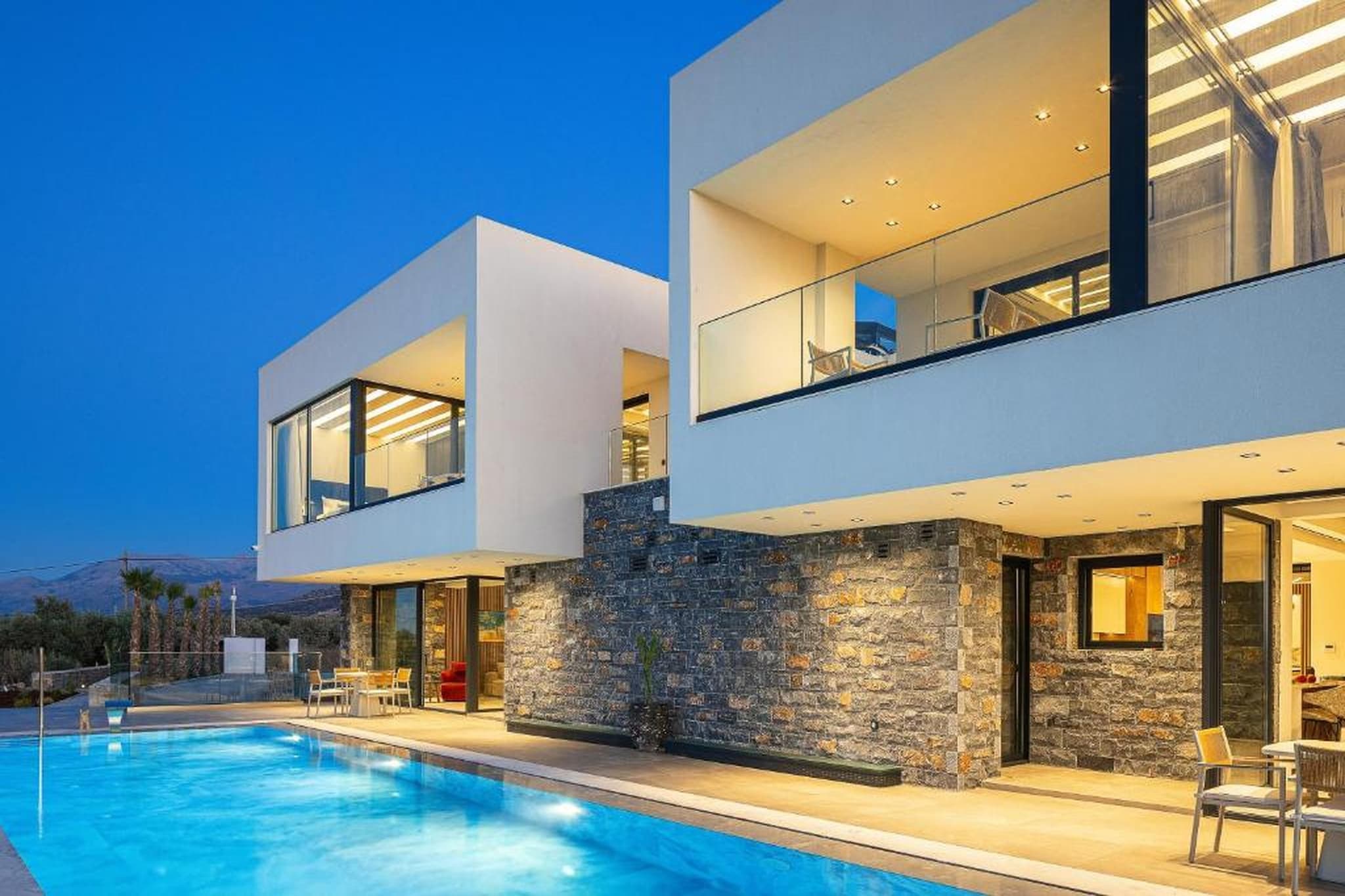 MT7 Panoramic Sea View Villa - Zwembad