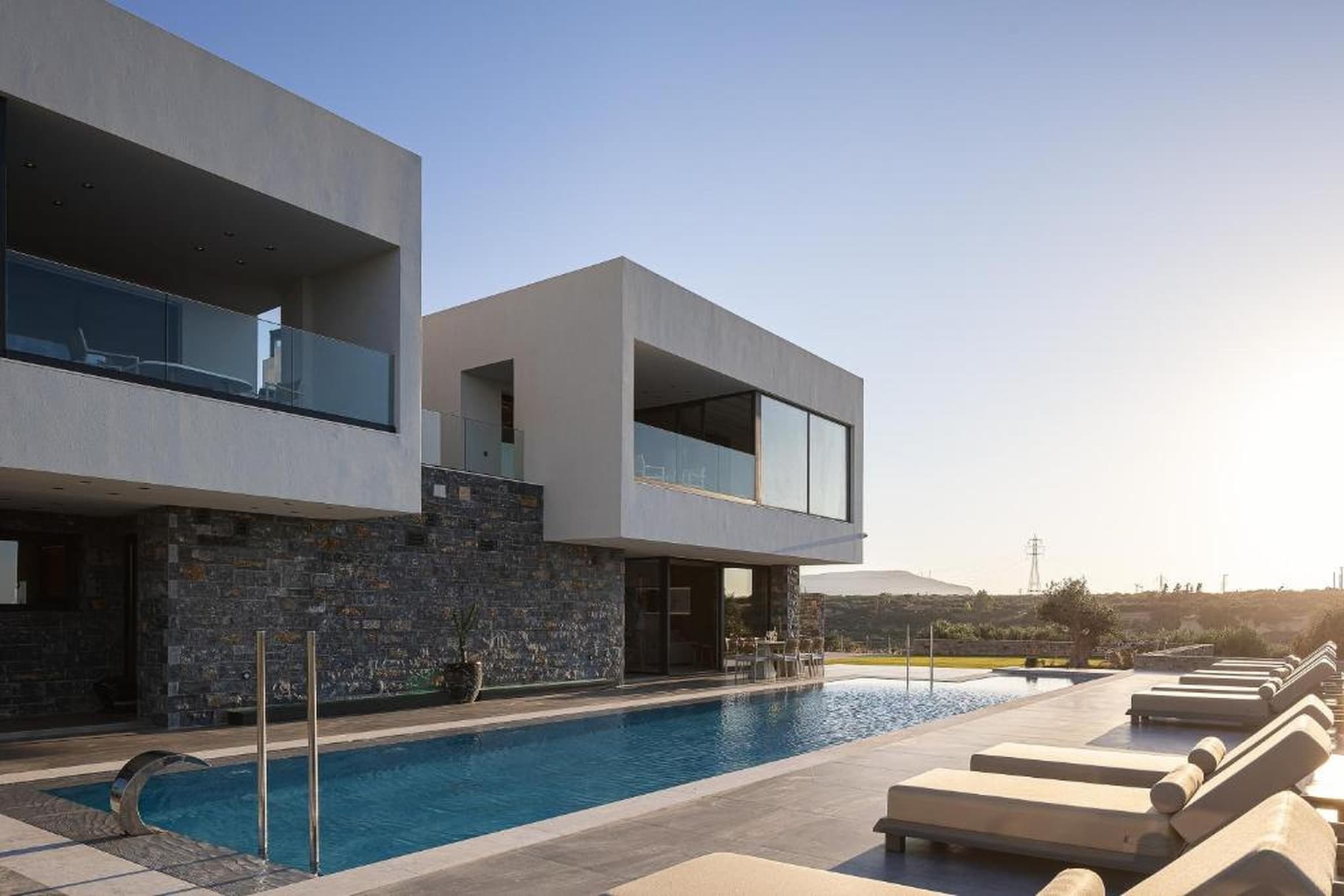 MT7 Panoramic Sea View Villa - Zwembad