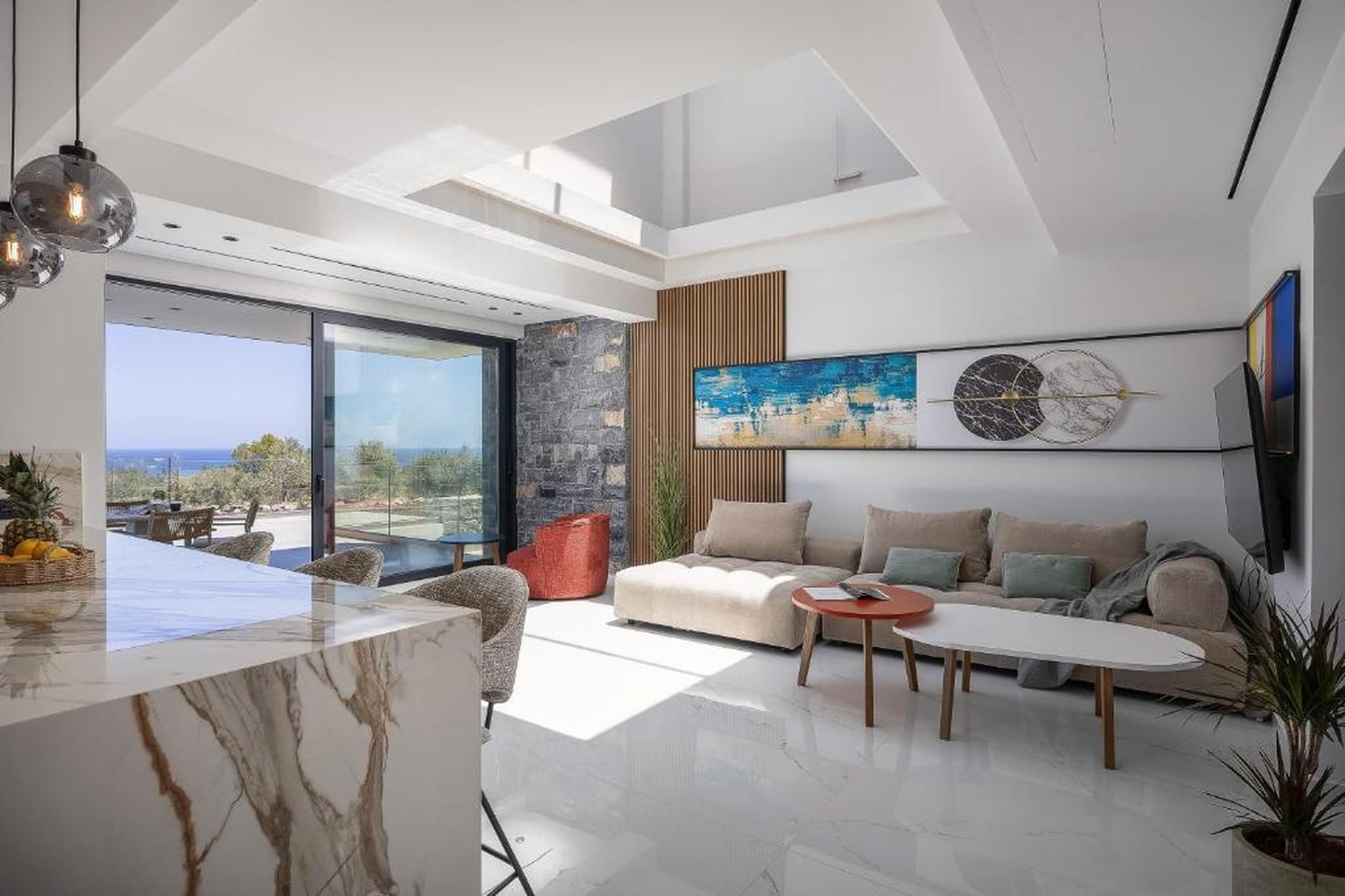 MT7 Panoramic Sea View Villa - Woonkamer
