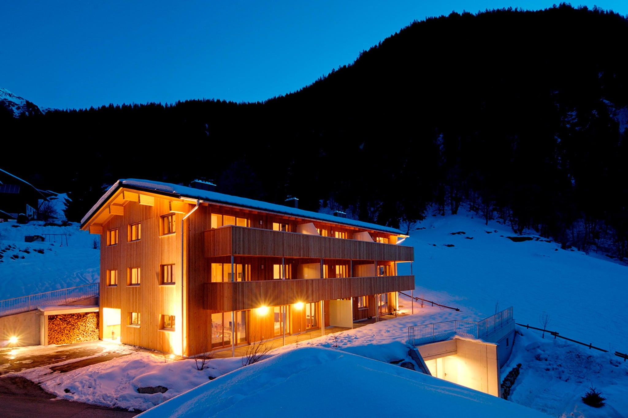 Montafon Chalets - Außenbereich Winter