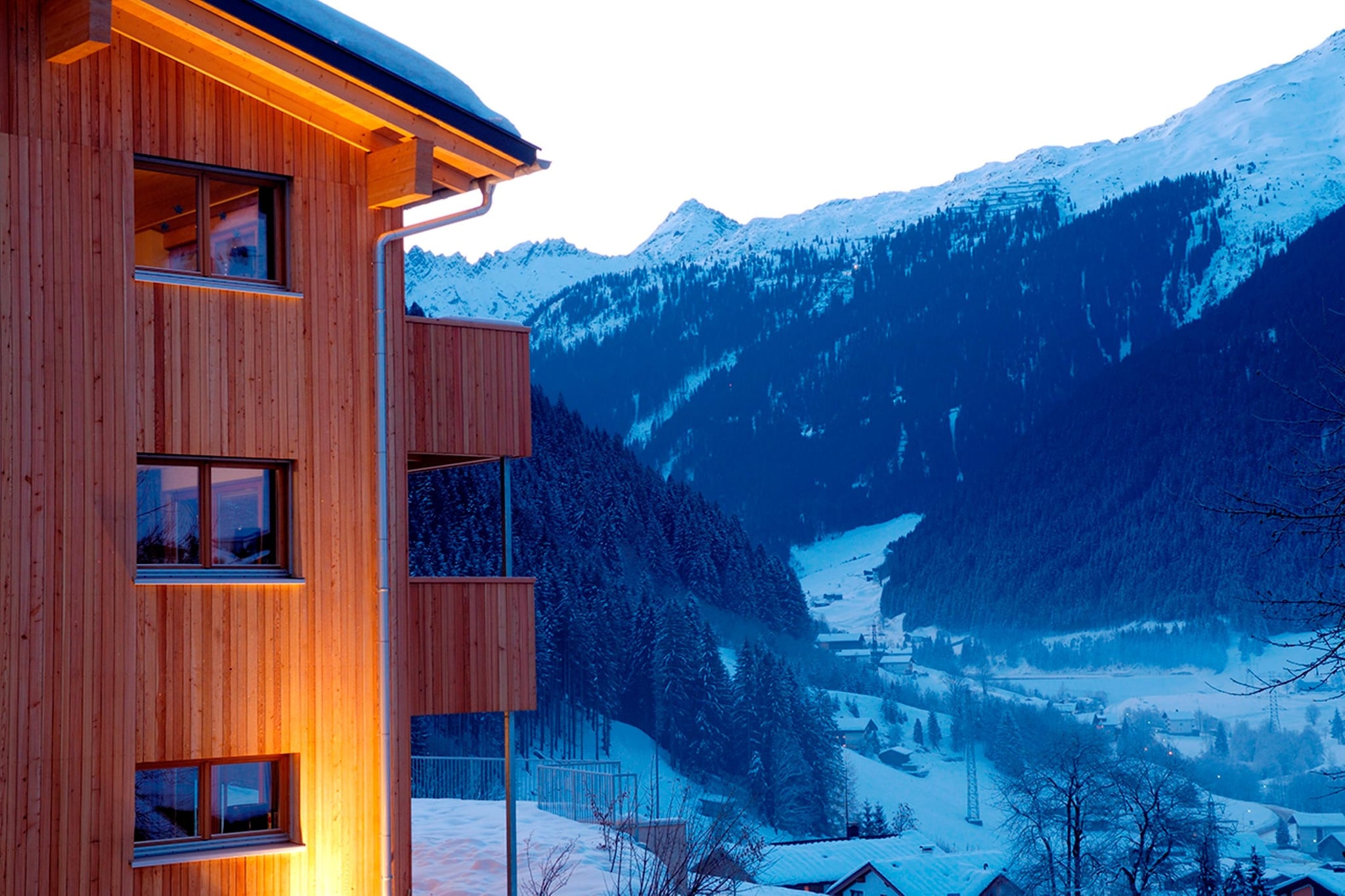 Montafon Chalets - Außenbereich Winter