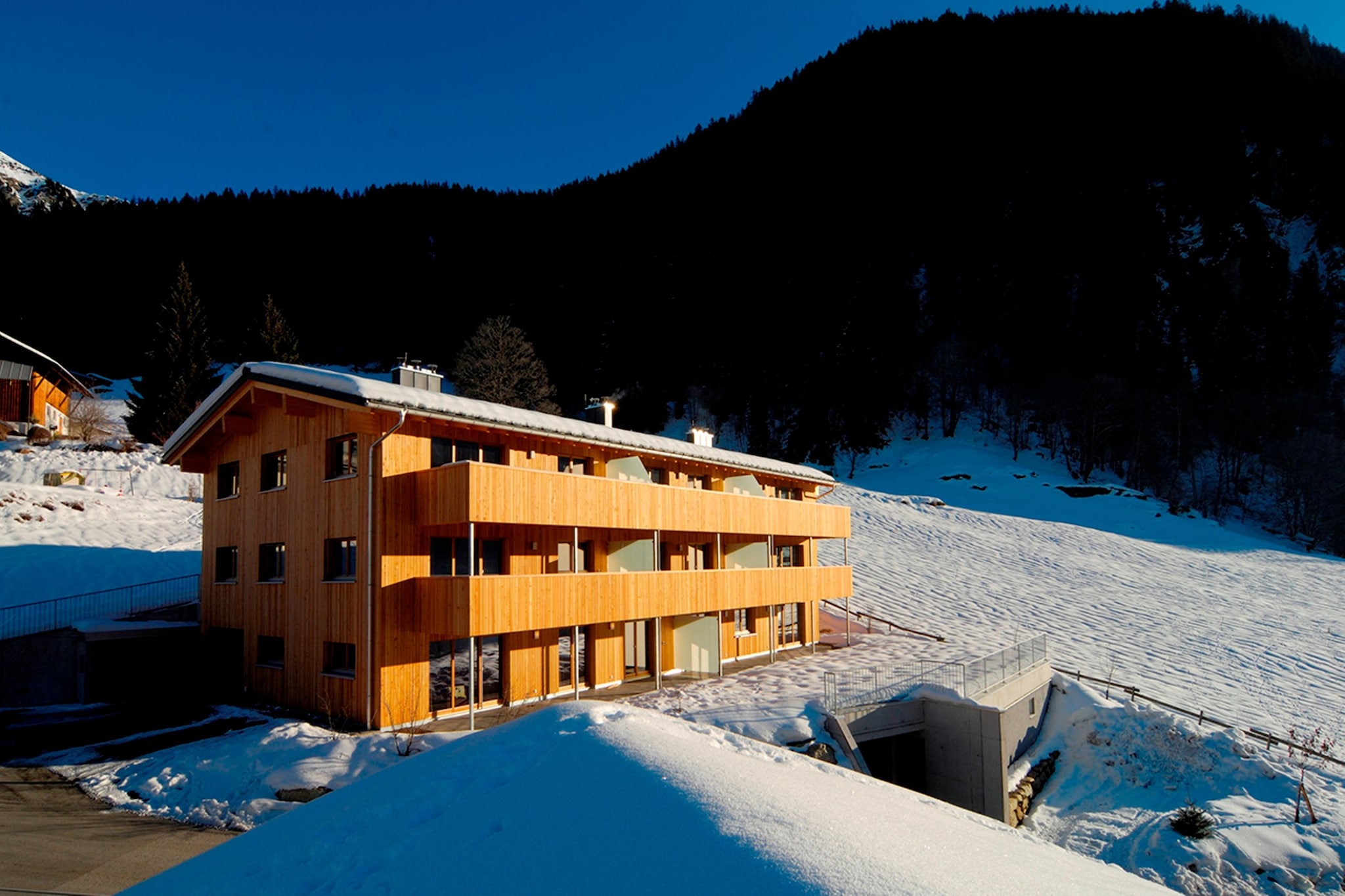 Montafon Chalets - Außenbereich Winter