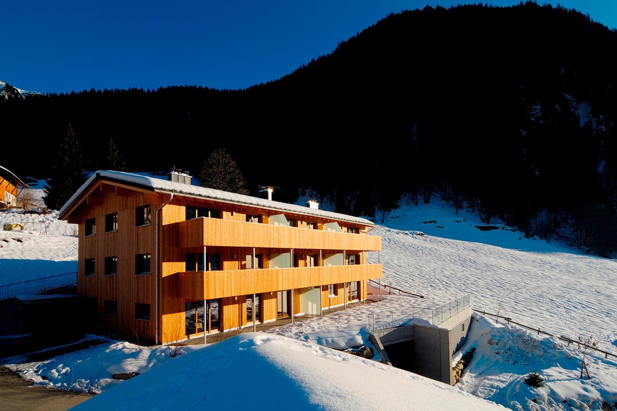 Montafon Chalets - Außenbereich Winter