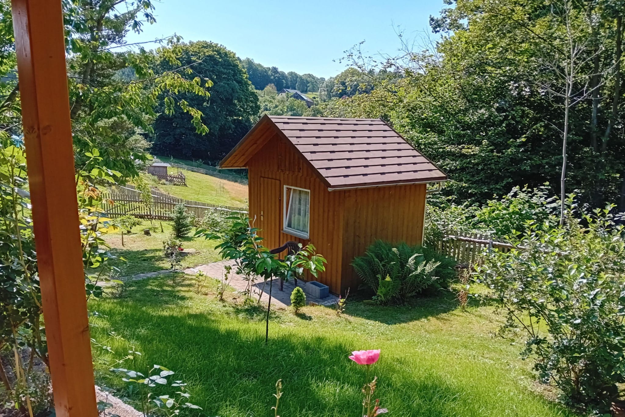Bungalow Waldidyl im Erzgebirge - Tuinen zomer