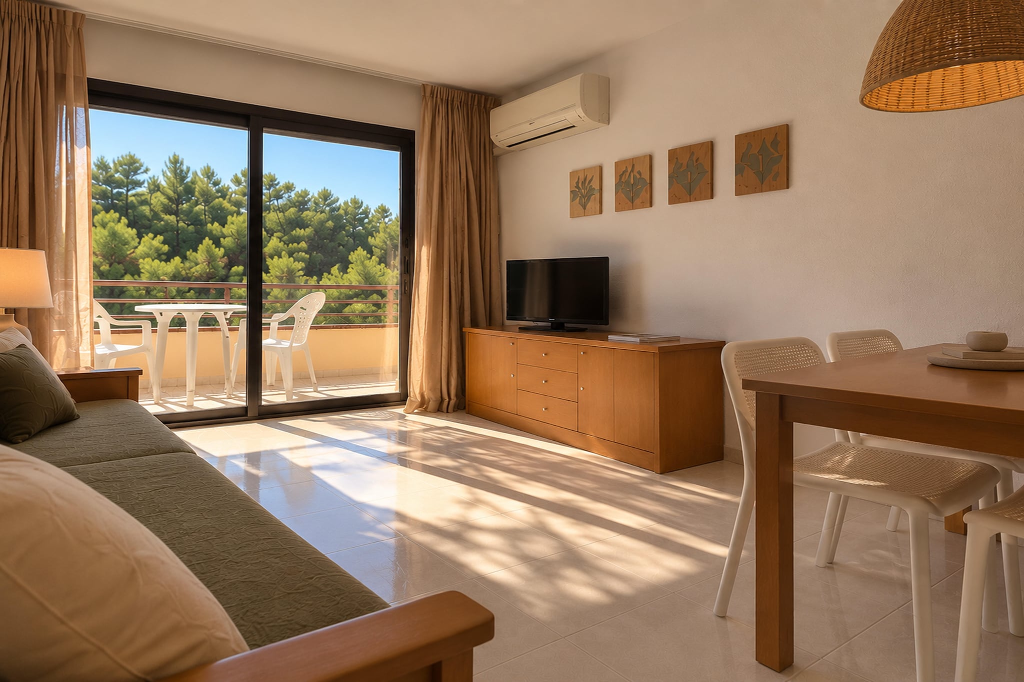 Apartamento Superior D vistas a piscina - Living room