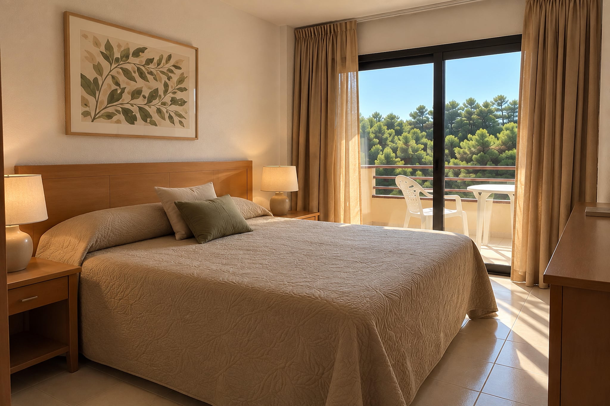 Apartamento D con vistas la piscina lateral y golf