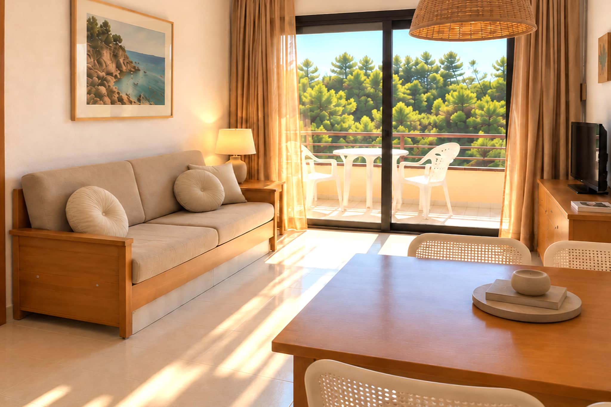 Apartamento D beach vistas golf - Living room