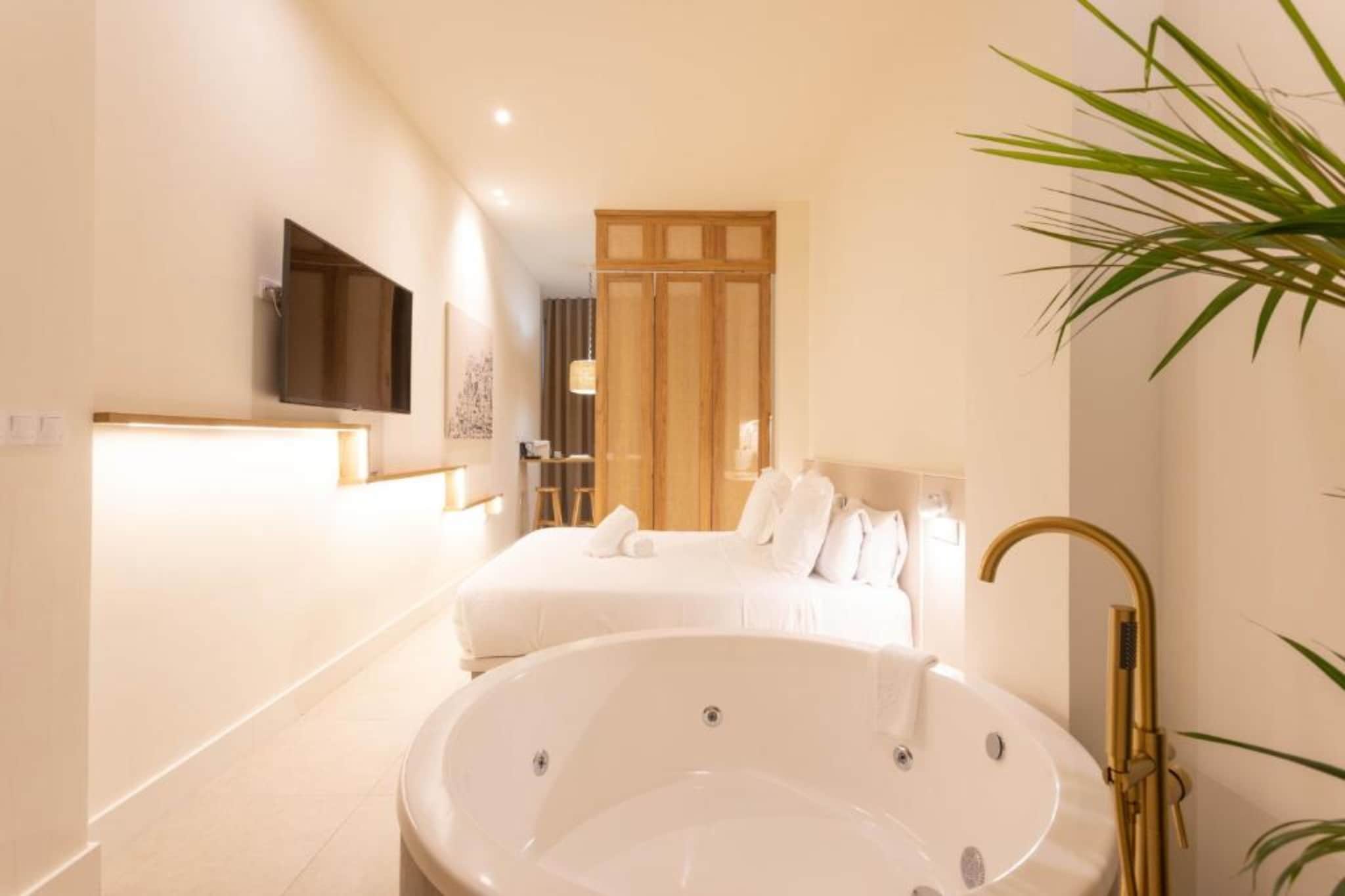 HABITACIÓN DOBLE CON JACUZZI - JACUZZI 4001 - Slaapkamer