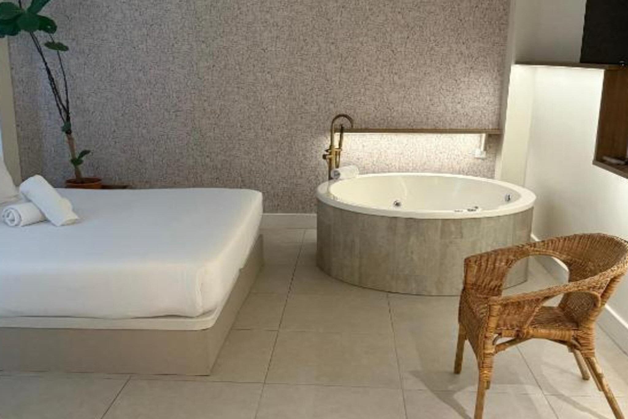Apartamento Doble Estándar con Jacuzzi - JACUZZI 4103 - Slaapkamer