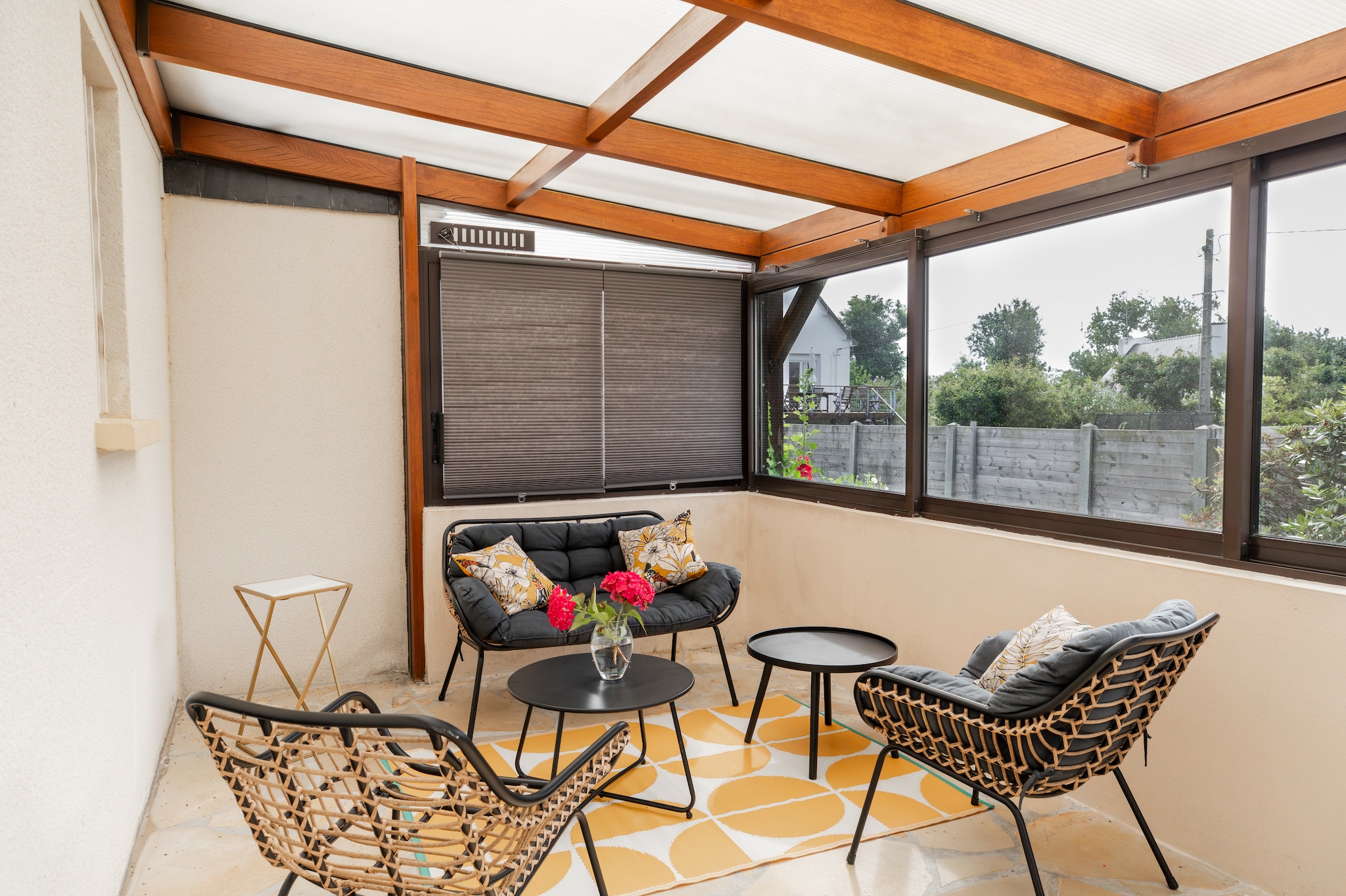 Maison de vacances moderne – à 400 m de la plage de sable à Plougonvelin - Terrace balcony