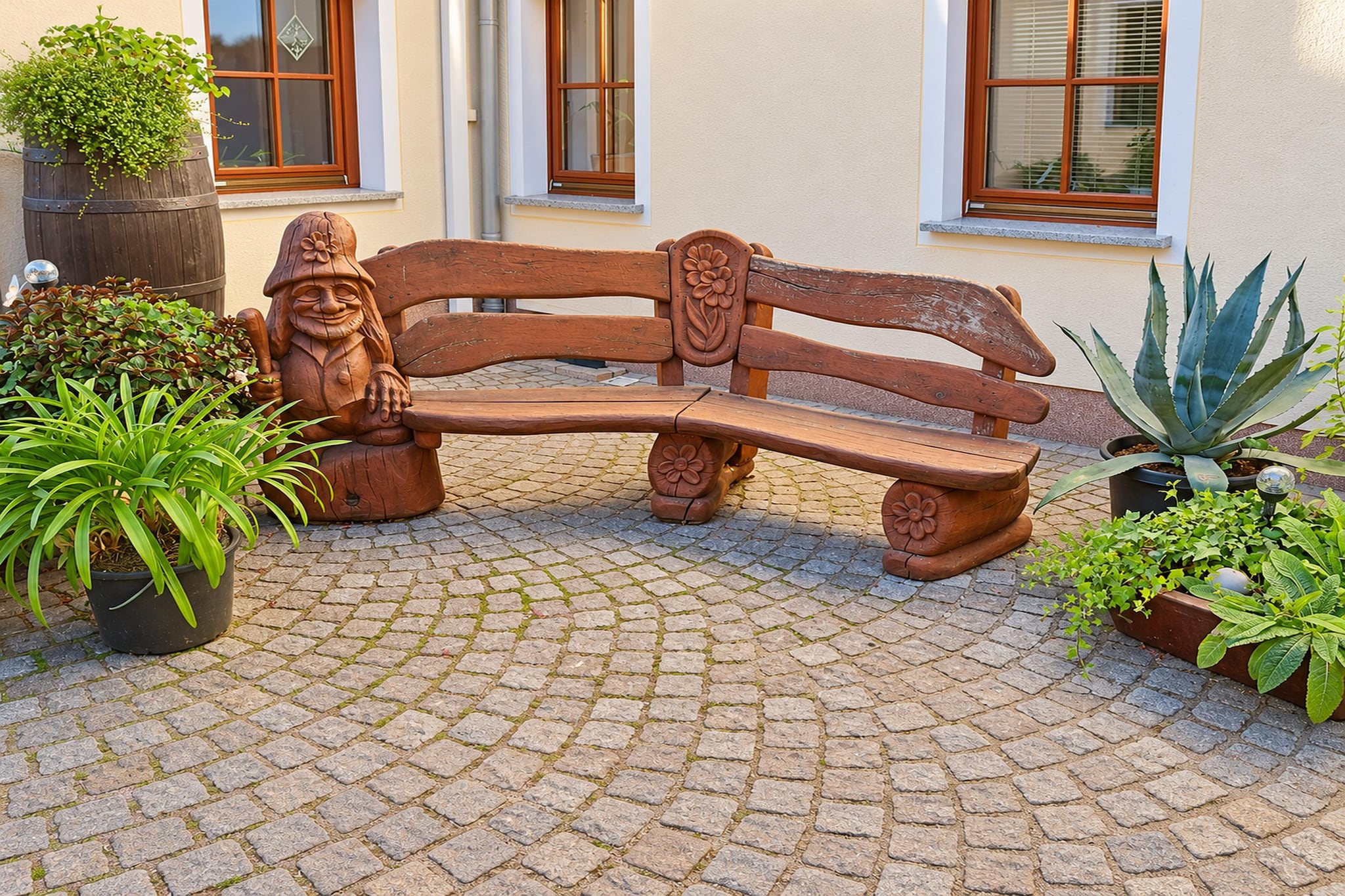 Großes Apartment im Herzen Sachsens -    Pension Sachon - Terrasbalkon