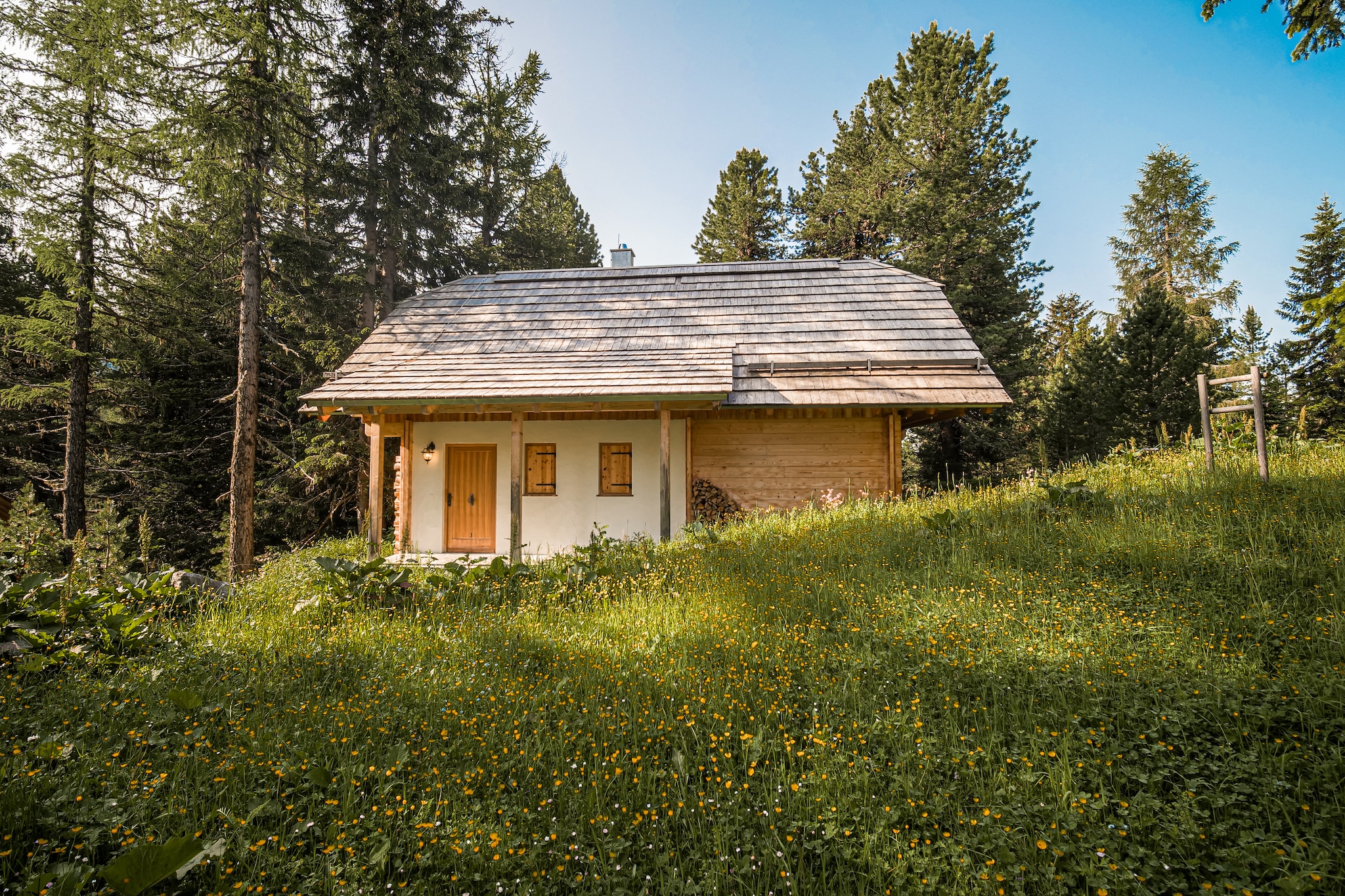 Murmeltierhütte - Buitenkant zomer