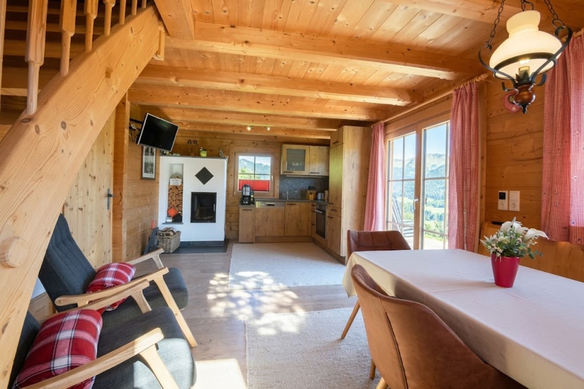 Chalet Berghuamat für 2 Personen - Woonkamer