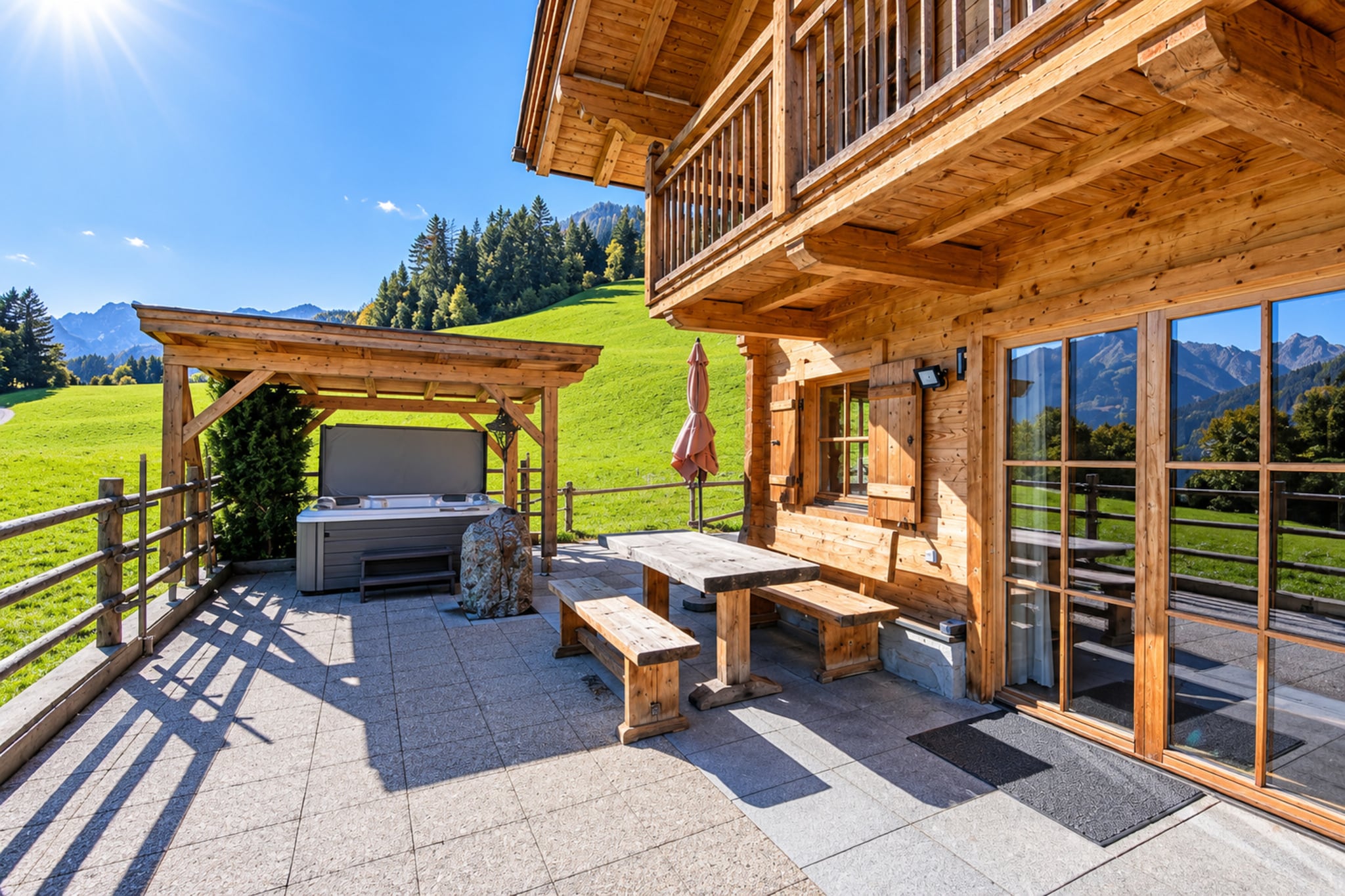 Chalet Berghuamat für 2 Personen - Terrasbalkon