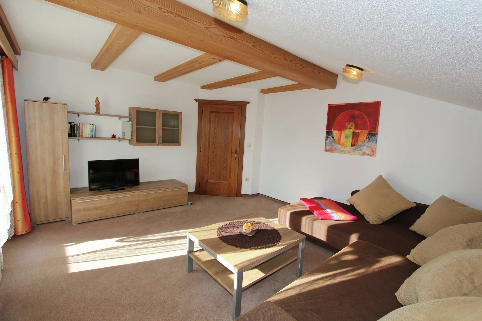 This splendid 2-bedroom apartment to host 6 guests comfortably. Located in Fügen, it is perfect for a family vacation. It has free WiFi, a lovely garden and balcony to unwind in the countryside.
You can enjoy skiing in Spieljoch, Hochfügen,Kaltenbach ski areas and even try skiing in summer on the glacier in Hintertux. One can indulge in sight seeing at Mayrhofen, Innsbruck with the Goldene Dachel at 40 km away and the lovely fairytale castle Neuschwanstein which lies 1.5 hour away. The nearby forest at 100m is great for short walks. General supplies are at 1 km. Good restaurants and a public swimming pool lie 1 km away.
There is a double bed sofa and TV to enjoy in the living room. The kitchen is modern with oven, microwave and fridge-freezer. You can park on the premises.
The motorway and public transport are at 8 km and 3 km respectively. The nearest Kufstein-Langkampfen airport is 40.7 km away.