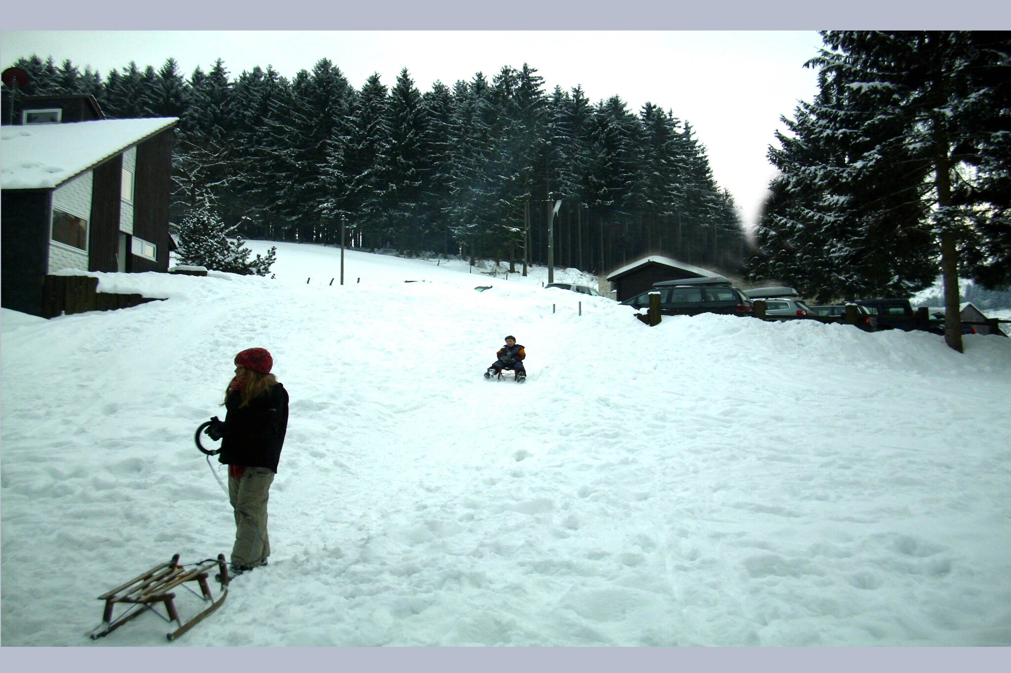Biberbau-Tuin winter