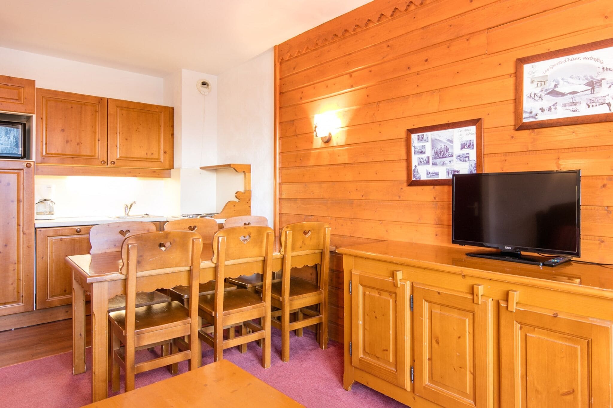 Comfortabel appartement gelegen aan de skipiste in Valfréjus