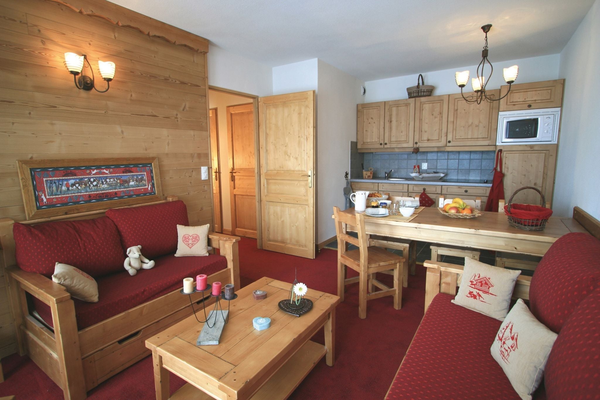 Spacious apartment 500 m. from the slopes of Les Sybelles