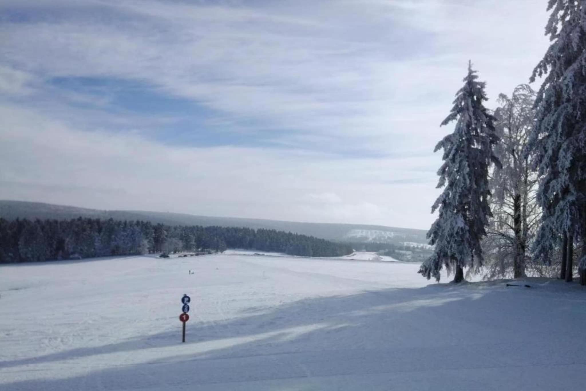 Veste Coburg Blick-Gebiet Winter 20 km