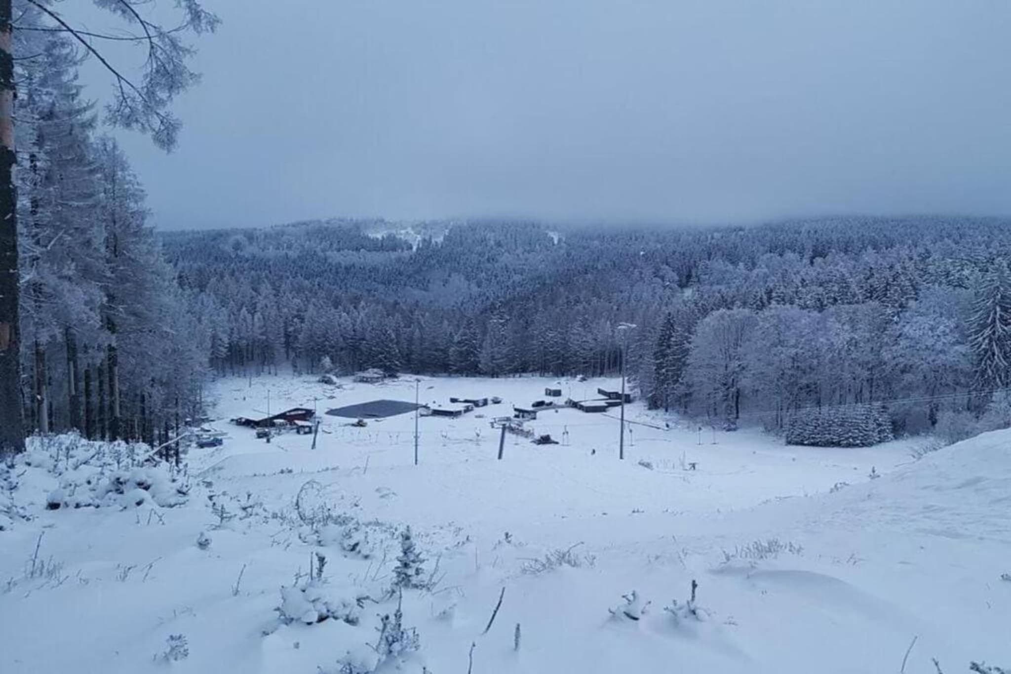 Veste Coburg Blick-Gebiet Winter 20 km