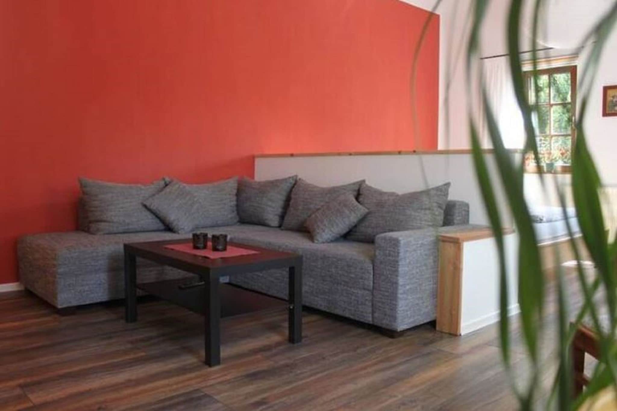 This is a comfortable 3-bedroom holiday home in the center of the spa town of Tabarz. You can enjoy a pleasant sitting corner in the sun or shadow in the garden. With ample space, the holiday home is perfect for families and friends.

Bad Tabarz is famous for its well-developed wellness and spa facilities. You cannot miss to enjoy them. Also, the 0.916 km high Insels Mountain is in the immediate vicinity. The region is great for hiking and skiing. Different ski slopes and cross-country skiing tracks are accessible during winters. Nightlife, town center, restaurants, and supermarkets are at a distance of 1 km. You can also explore the Baltic Sea Motorway at 7 km.

The home has a large kitchen where you will enjoy trying new recipes. Occasionally, you can enjoy barbecued meals in the evening. A recreation room keeps everyone entertained. Central heating and bicycle storage make your stay comfortable. Parking on the property.