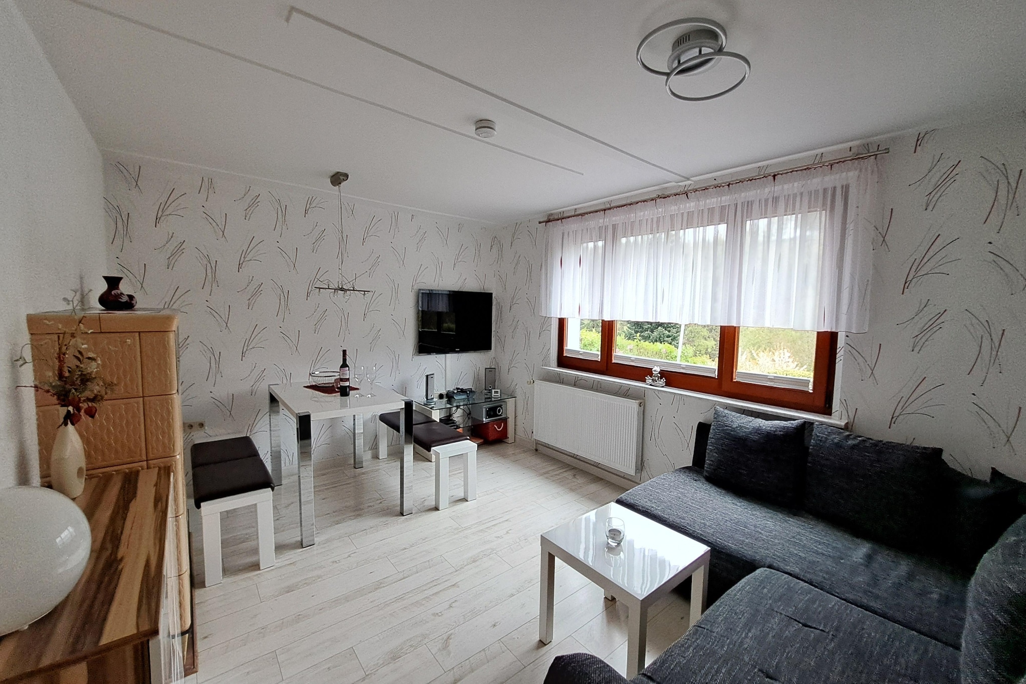 Ferienhaus im Thüringer Wald-Woonkamer