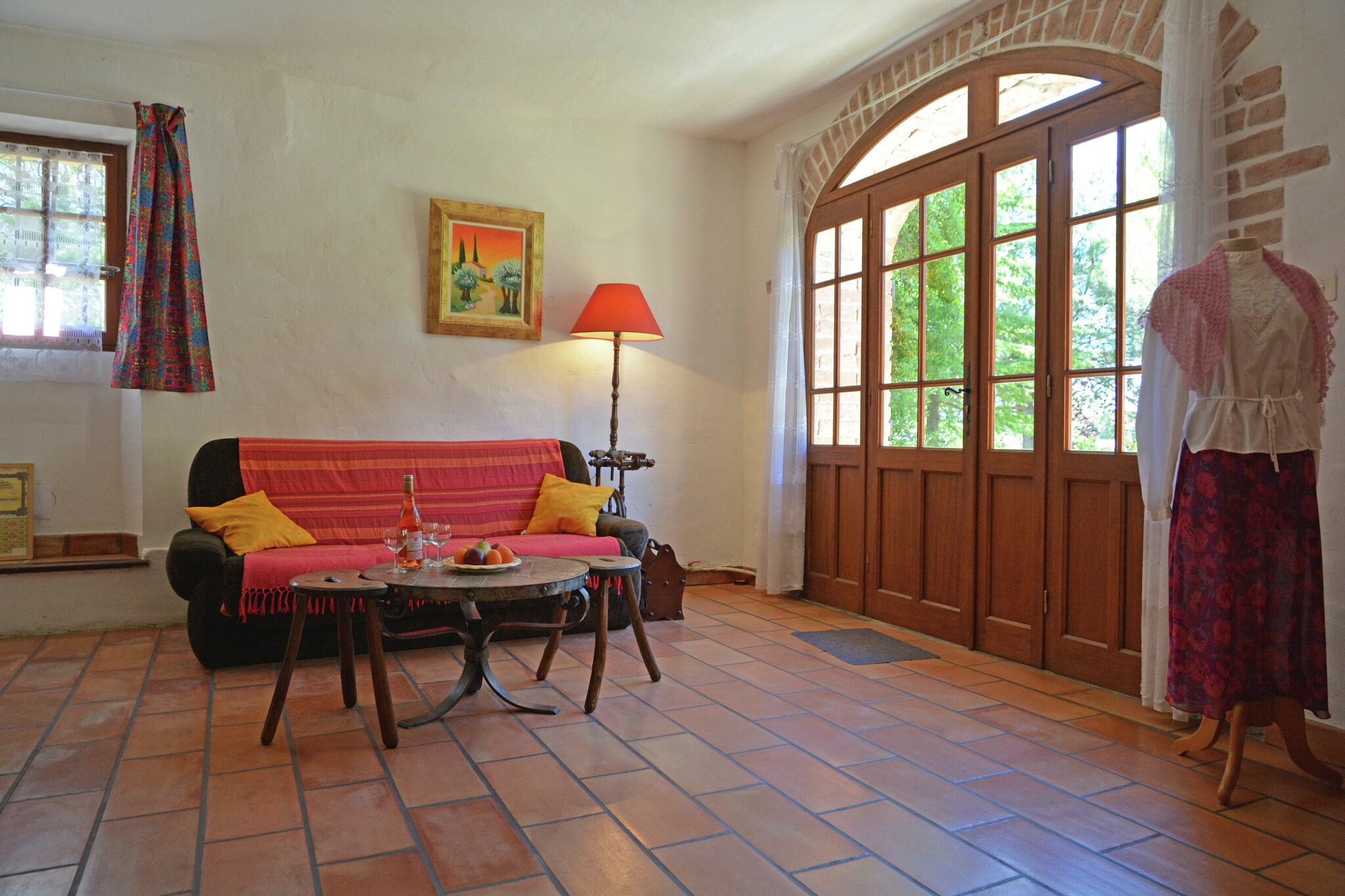 Located in Bagard, this typical stone 4-bedroom villa is on the edge of the Cévennes area. You can enjoy your evenings with a hot barbecue in the garden. The villa is ideal for a family or a group of friends of 6 persons._x000D_
_x000D_
The villa is close to Anduze and its famous potteries, as well as the famous Bambouseraie. You can fish or swim in the Gardon, enjoy long outings full of discoveries or rest in the quiet of this rural setting while staying here. At 0.3 km from the villa, you have the town centre with the supermarkets and restaurants. For a pleasant day out, there is a lake at 5 km. Nightlife pubs are at 6 km._x000D_
_x000D_
It is always cool inside the house and many conifers and other mulberry trees are dotted about the grounds providing shade. You can sit in the garden furniture and linger all day long. For recreation, you have a table tennis table.