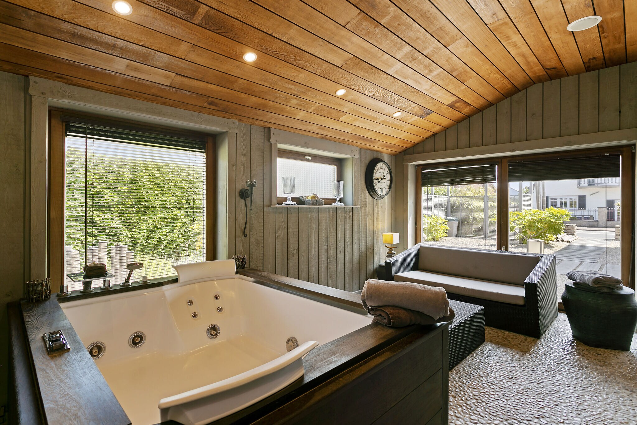 Plush Villa in	Westende with Jacuzzi, Terrace and Sauna
