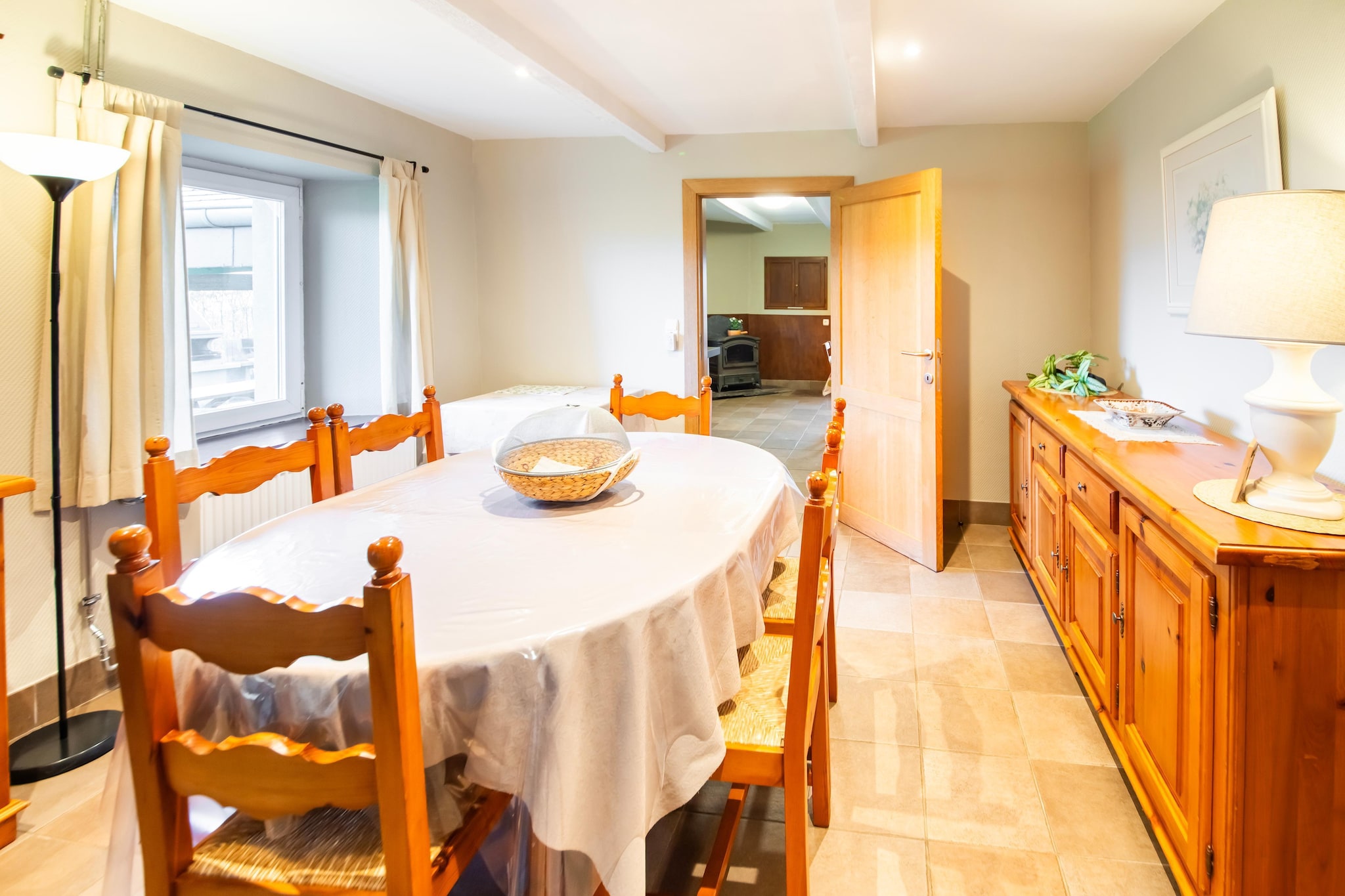 Arriving through a cast-iron gate and long driveway, this charming former estate near Vielsalm immediately impresses. With elegant touches, spacious interiors, and modern comforts, this gîte is ideal for families. A ground-floor bedroom is thoughtfully designed for seniors, making the house accessible for all ages.
Nestled in the heart of the Ardennes, this home is a perfect base to explore nature and culture. Hiking and mountain biking trails begin right at the doorstep, and scenic drives or bike rides bring you to nearby sights.
Unwind in the sauna, enjoy countryside views from the furnished terrace, or gather around the indoor fireplace for a cozy evening. Though part of a larger group home, you’ll enjoy full privacy, as the other section is never rented separately.
Note: The house is limited to 8 guests by municipal regulation. Extra guests (even daytime visitors), student groups, bachelor parties, or young groups are not permitted to ensure peace and quiet.