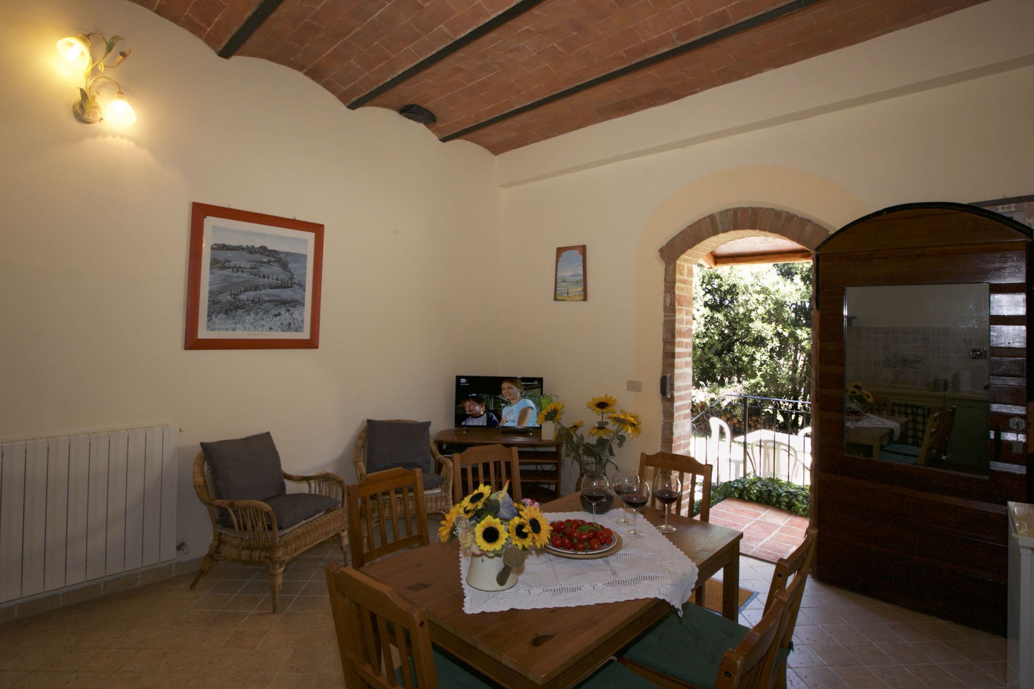 Schönes Bauernhaus in der Toskana mit Panoramablick