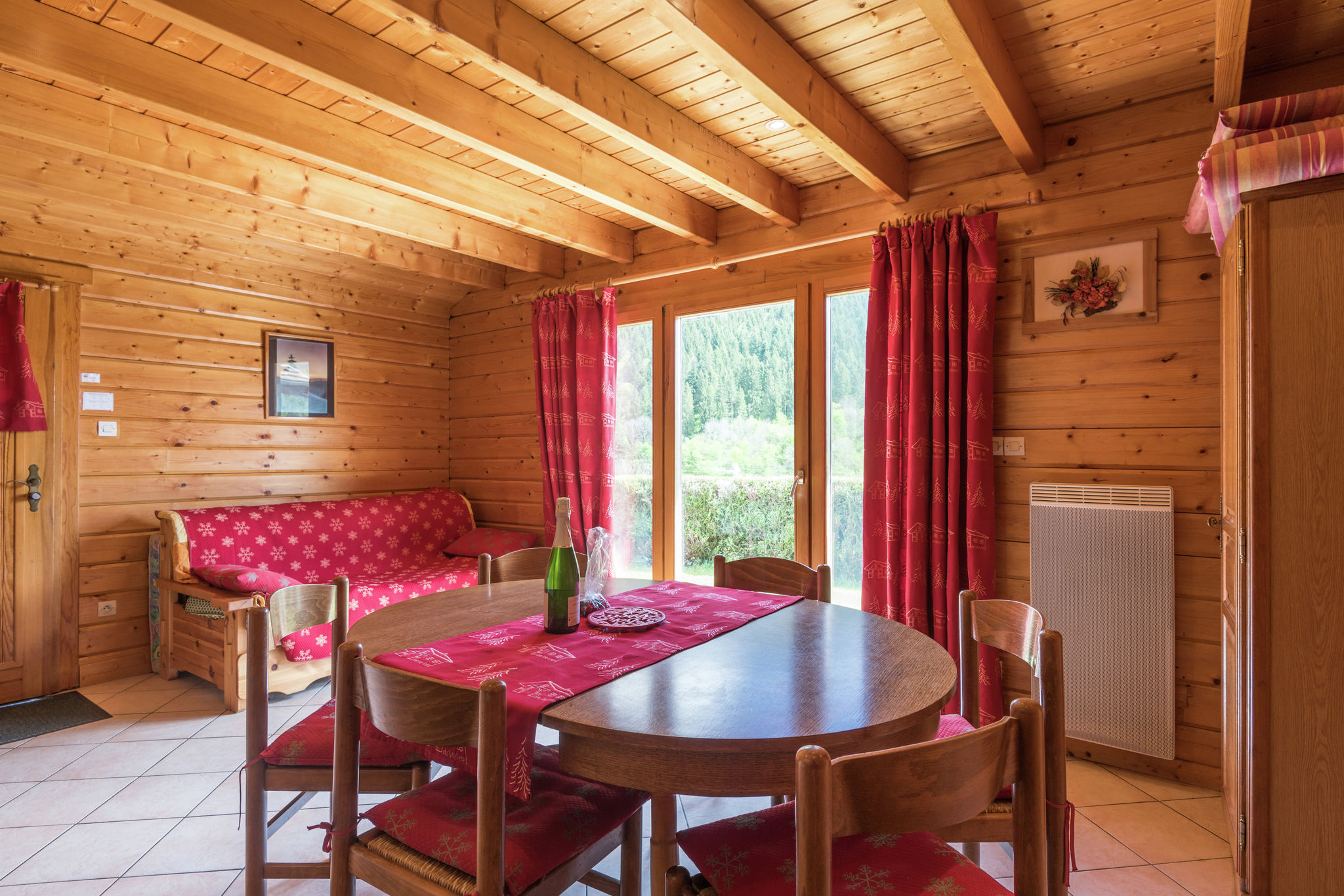 Chalet in lovely, rich forest setting with a beautiful view.