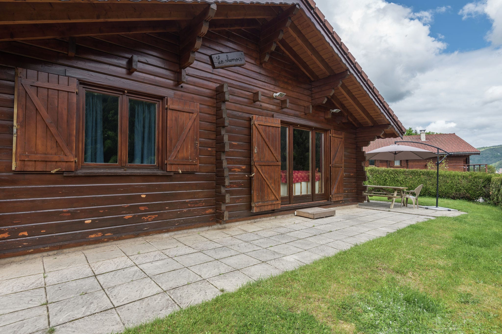 Chalet in lovely, rich forest setting with a beautiful view.