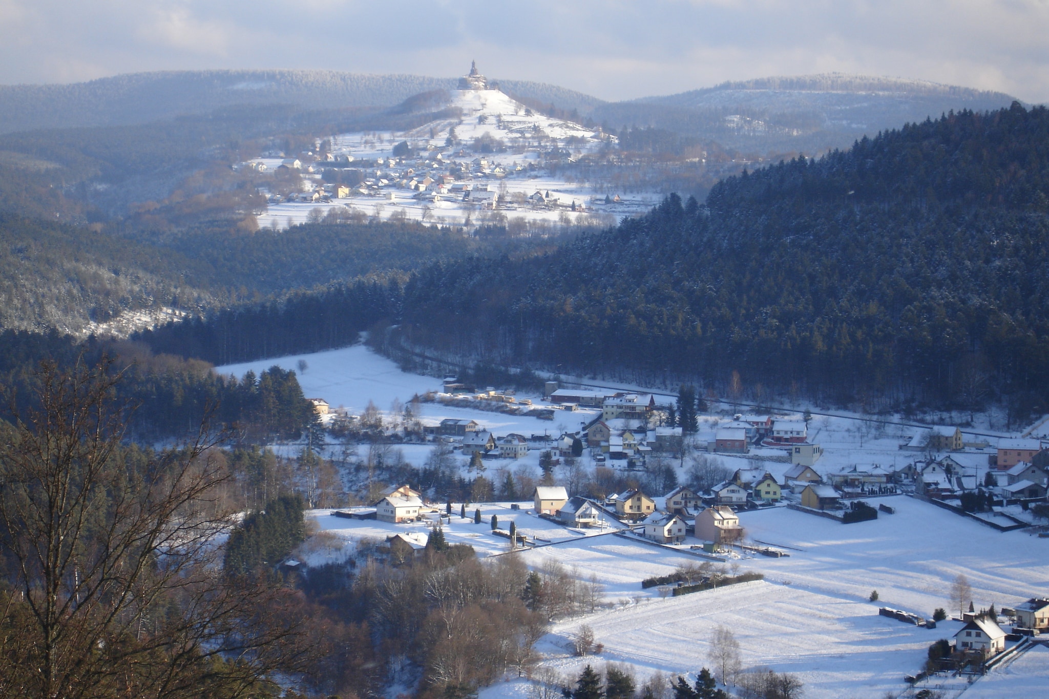 Le Gîte Fleuri-Aussicht Winter