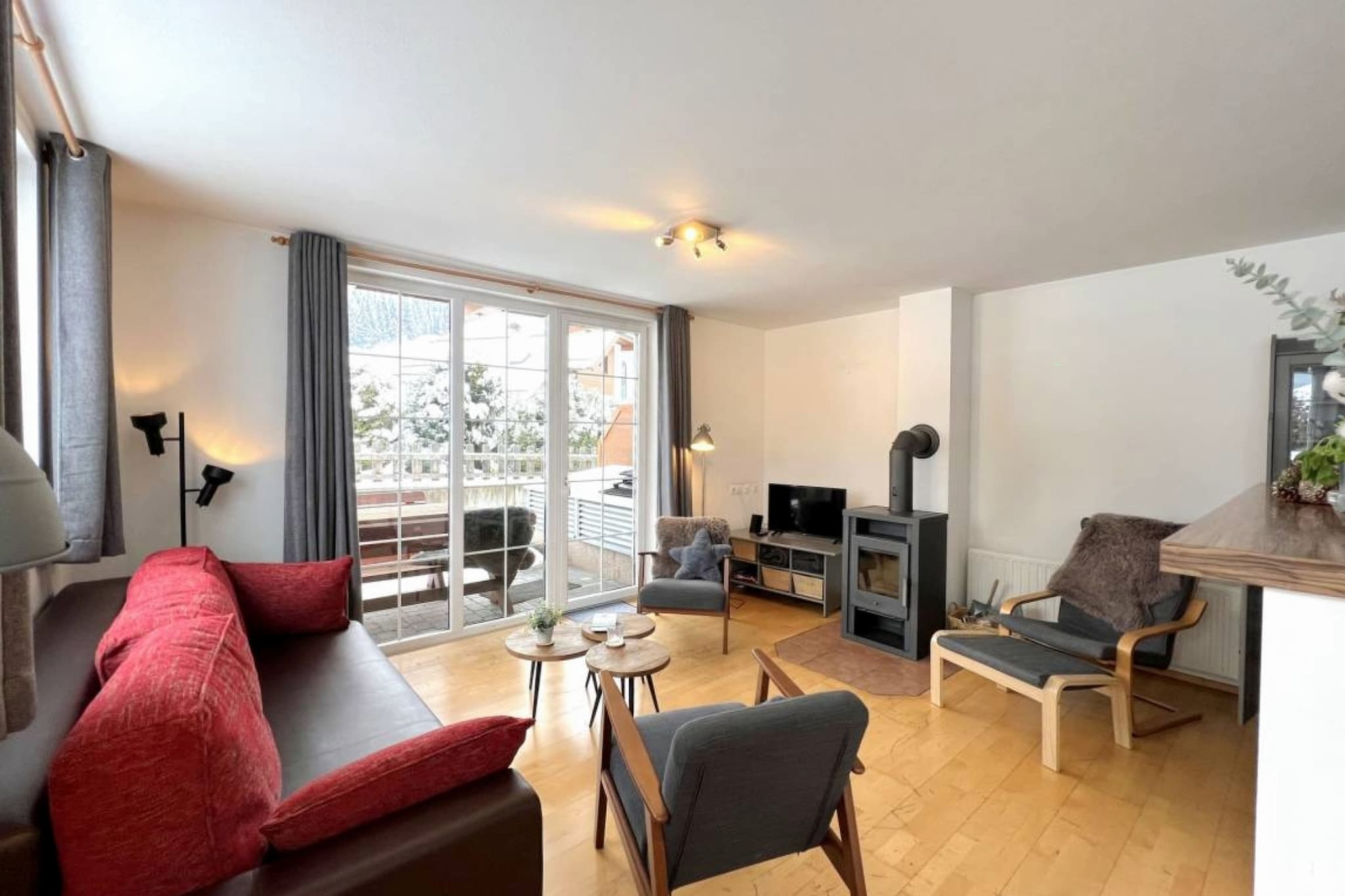 Appartement An der Piste-Woonkamer