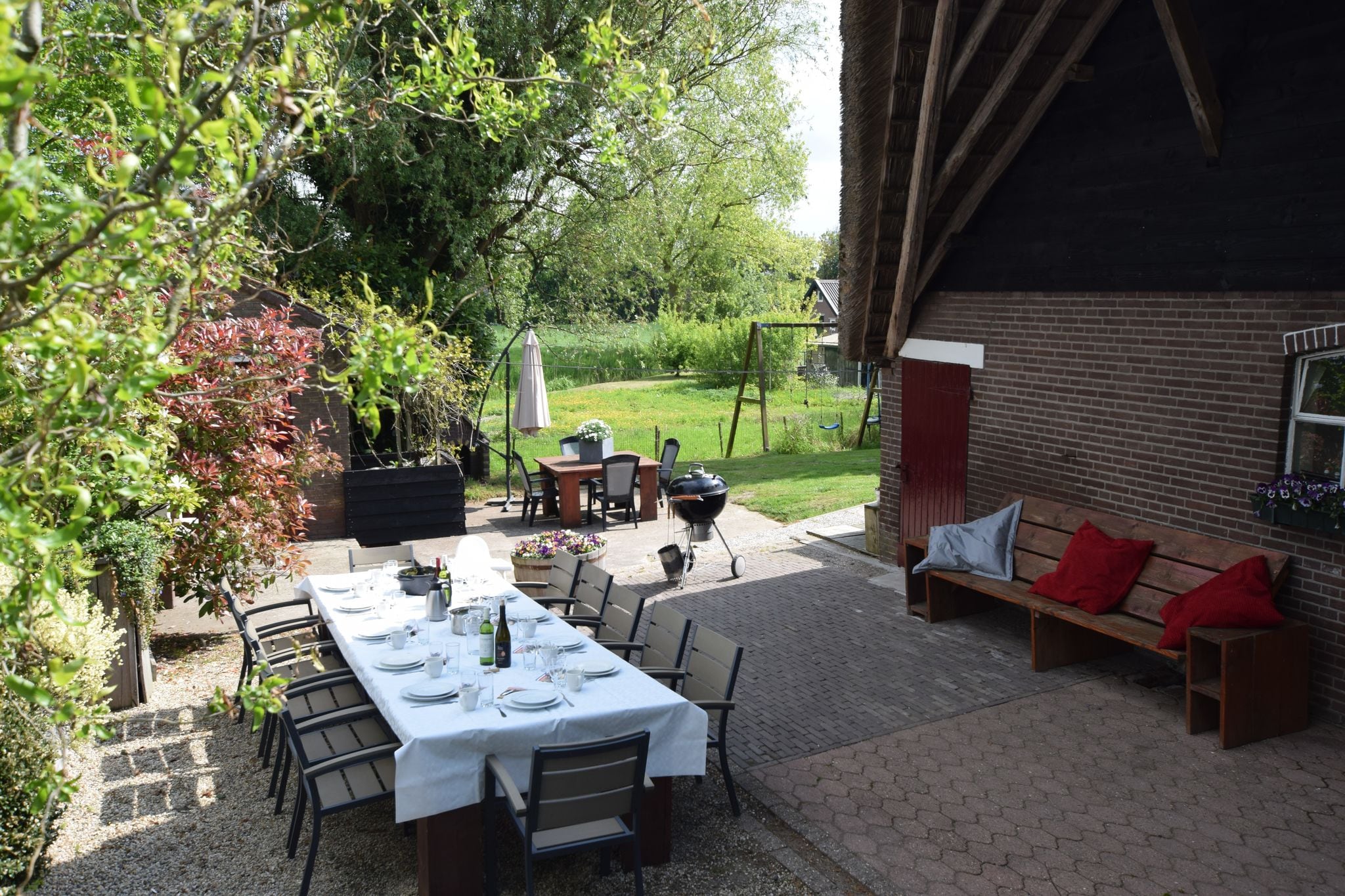 Rietgekapte vakantieboerderwij bij Leerdam met tuin en terras