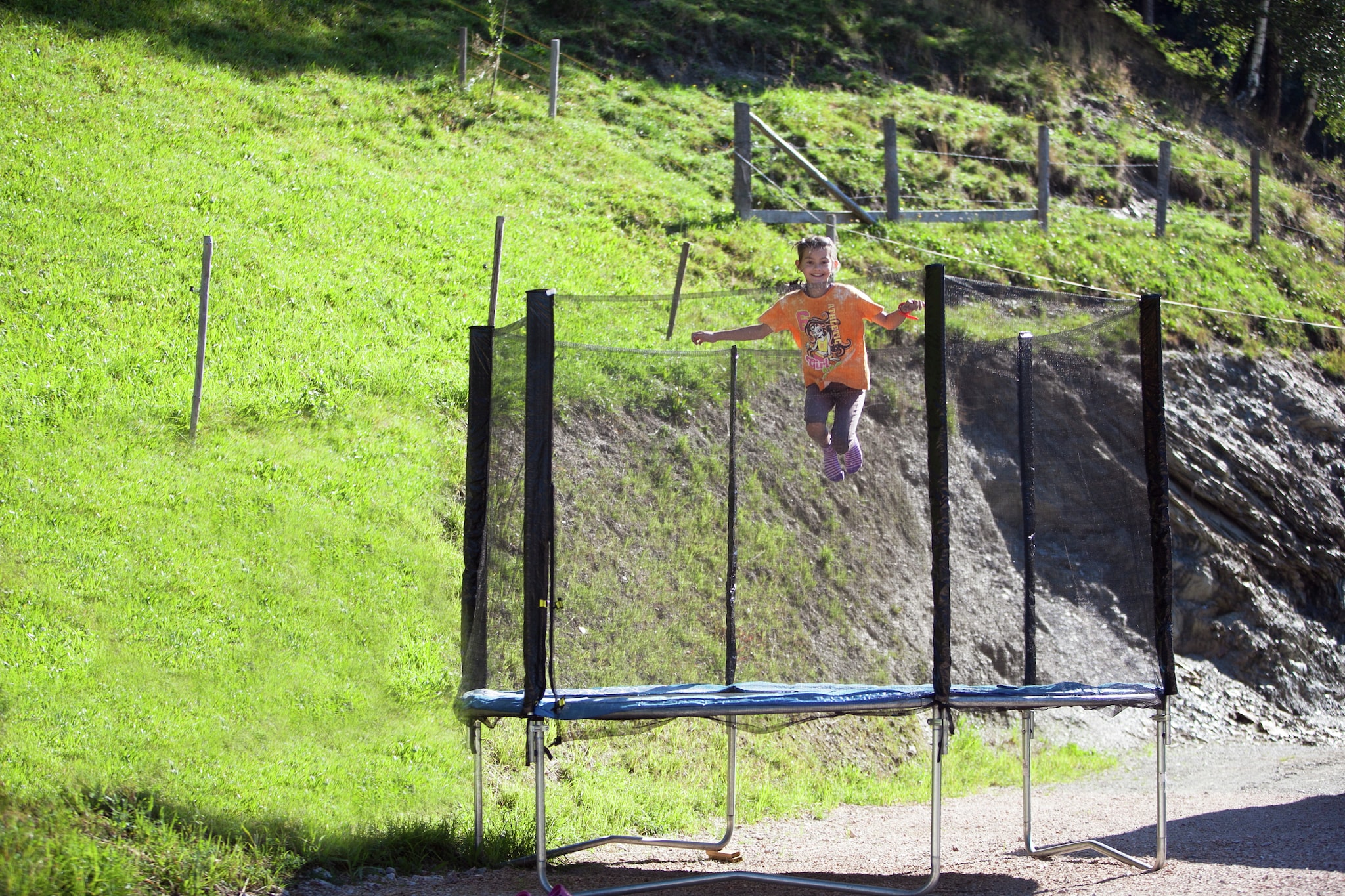 Ground floor: (Entrance, Large kitchen(electric kettle, toaster, cooker(4 ring stoves, induction), coffee machine(filter), oven, microwave, dishwasher, Juicer), Living/diningroom(double sofa bed, TV(cable, dutch television channels), dining table, radio), bedroom(double bed, balcony), bedroom(double bed), bathroom(bath tub, shower, washbasin), bathroom(shower, washbasin, toilet), Landing)\n\nheating(central), terrace(roofed), garden(private), garden furniture, BBQ(charcoal), 2x parking, children\'s bed, Sunscreen