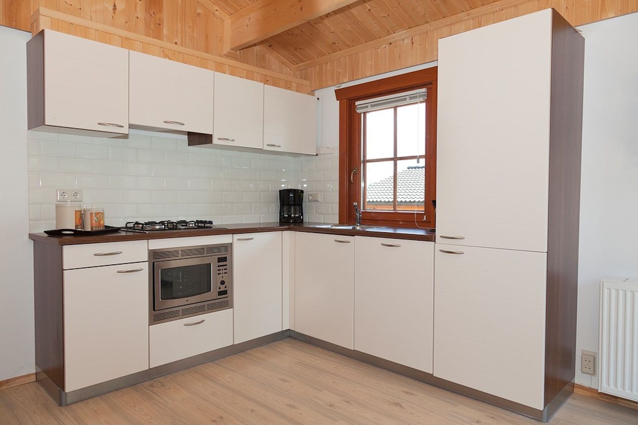 Wooden holiday home with microwave