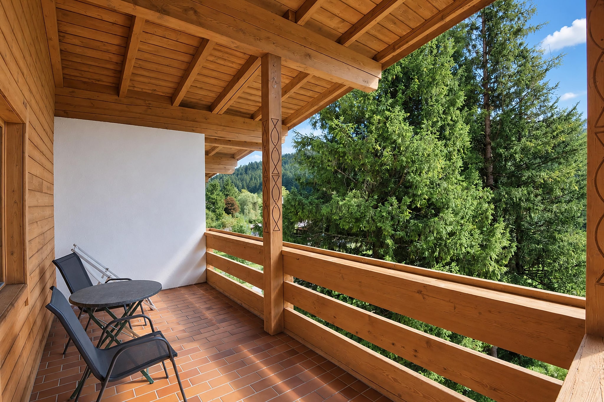 Forellenhof 60 Pax - Terrasse / balcon