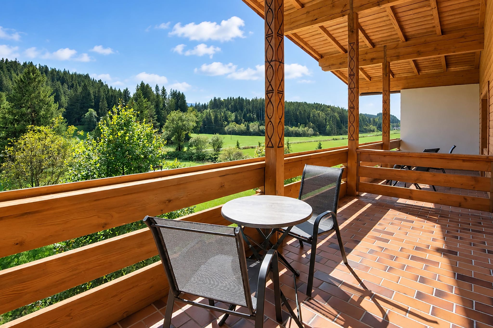 Forellenhof 60 Pax - Terrasse / balcon