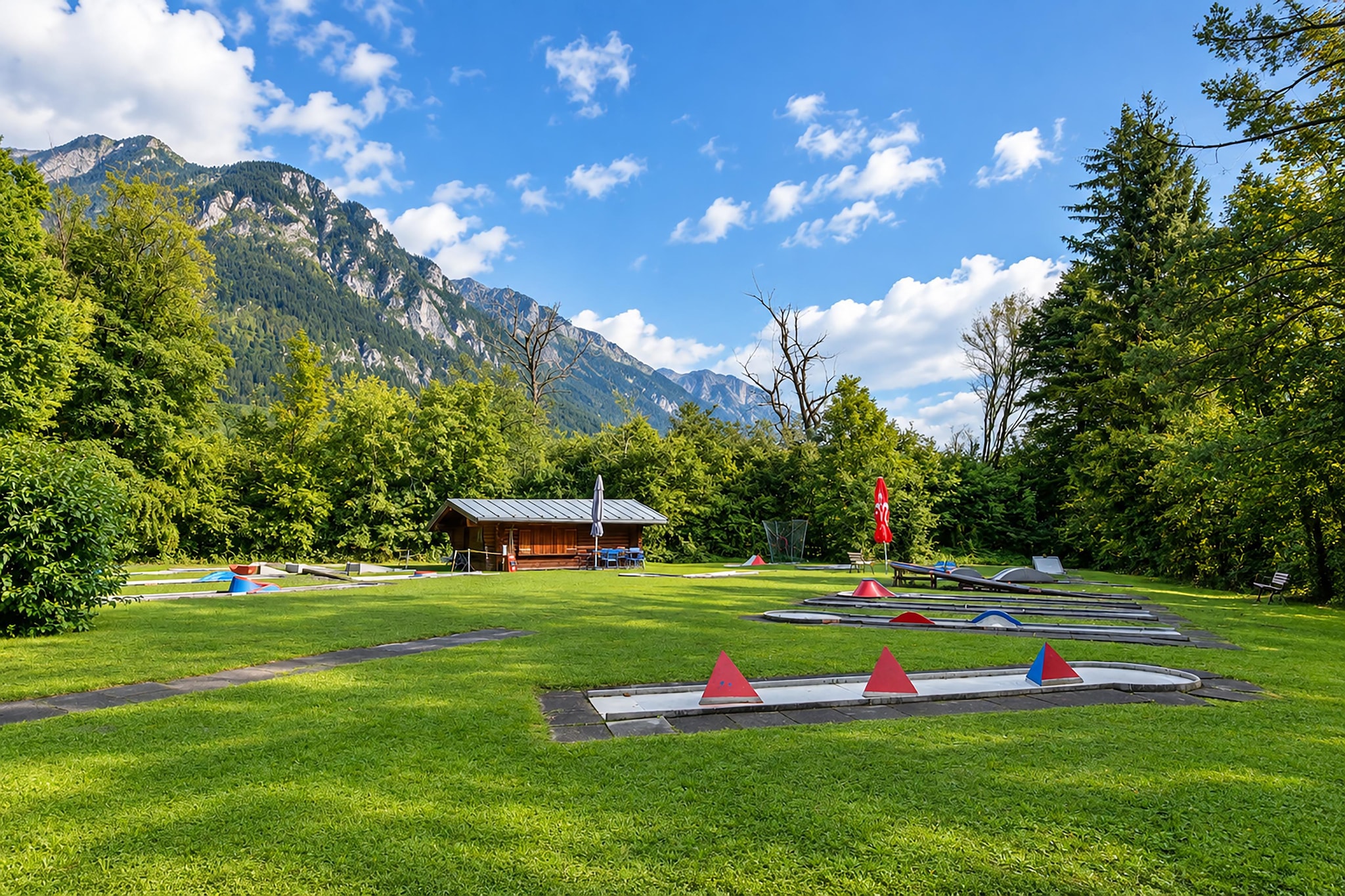 Forellenhof 60 Pax - Jardins en été