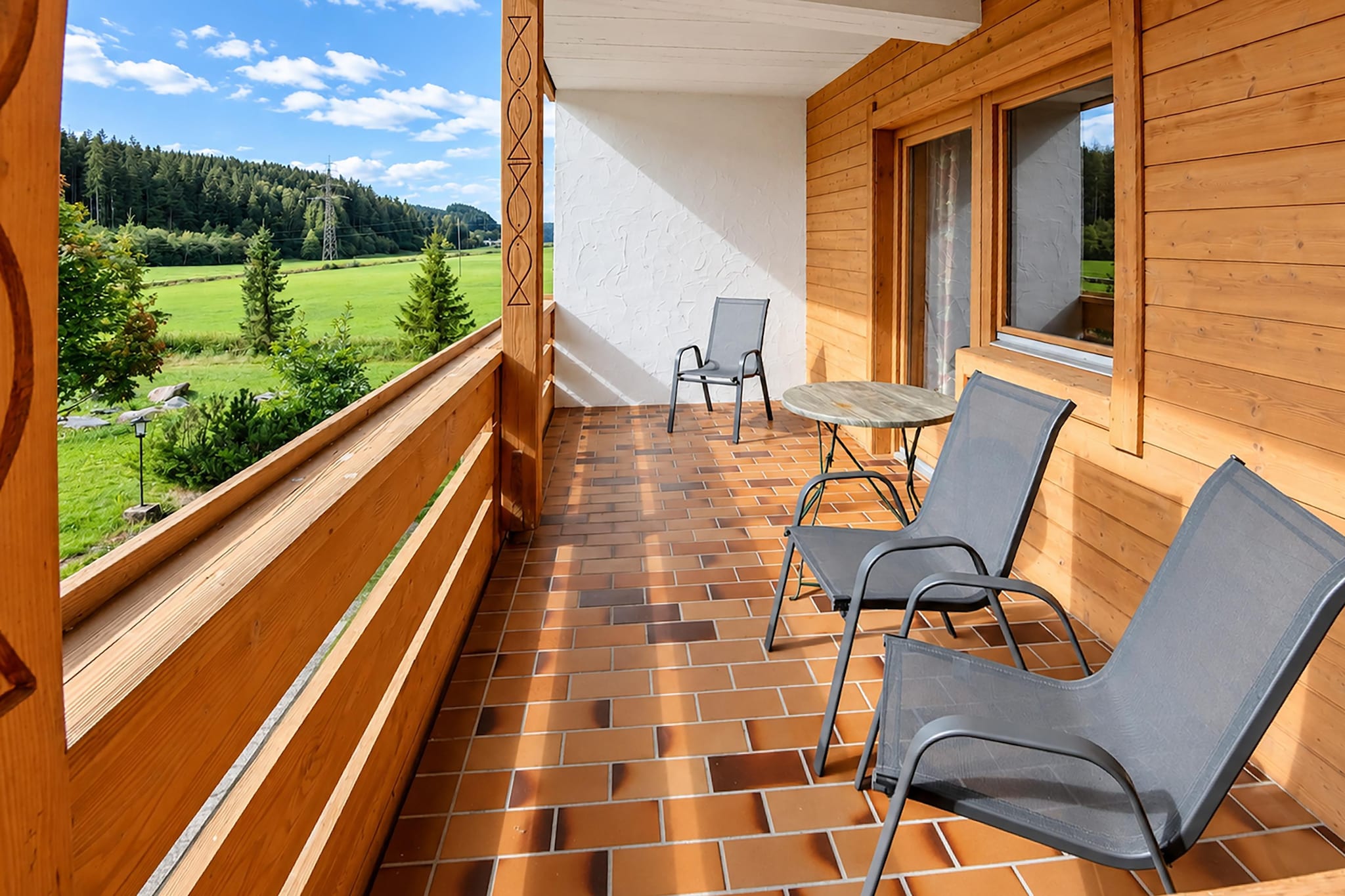 Forellenhof 60 Pax - Terrasse / balcon