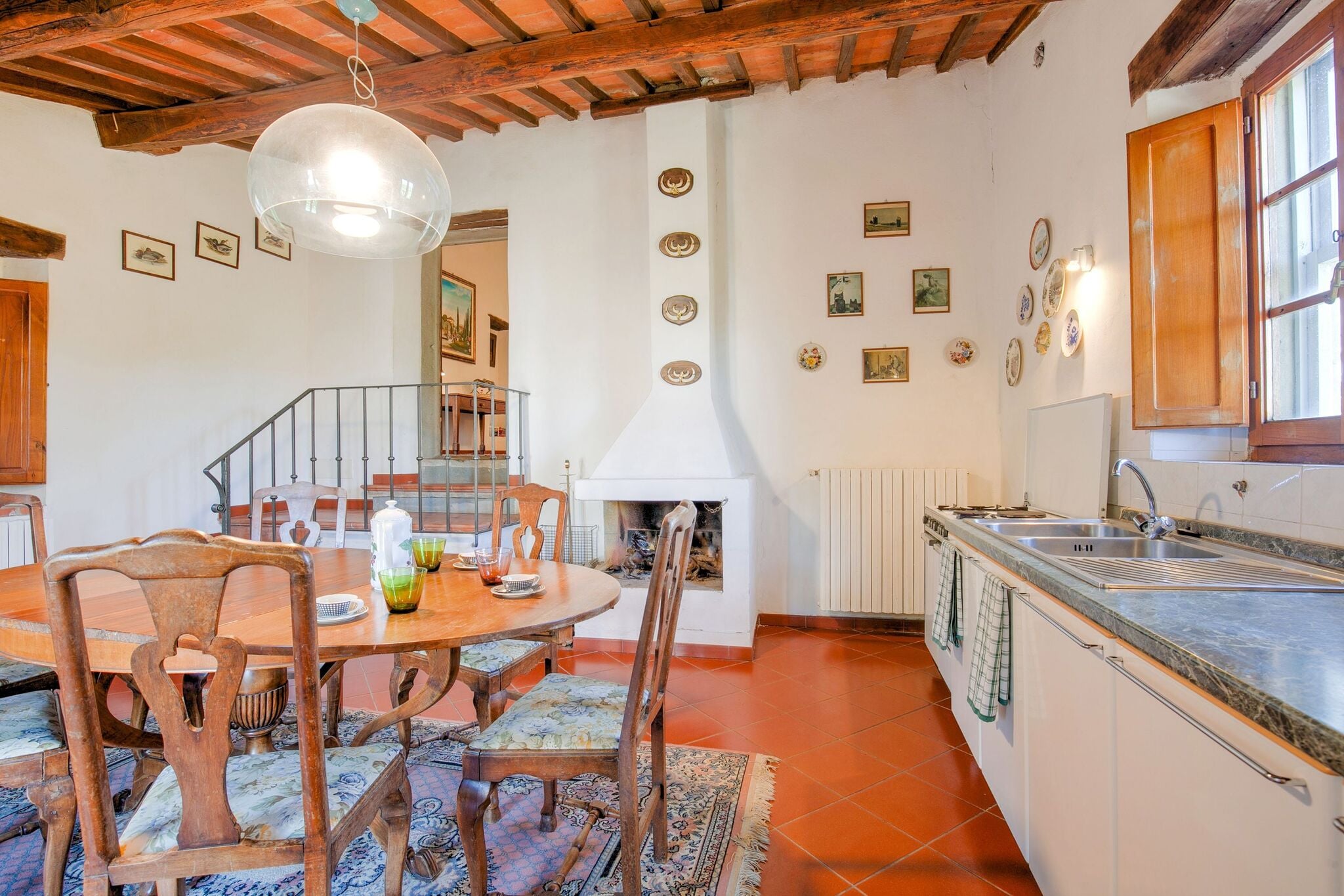 A beautiful, traditional Tuscan hamlet in the hills.