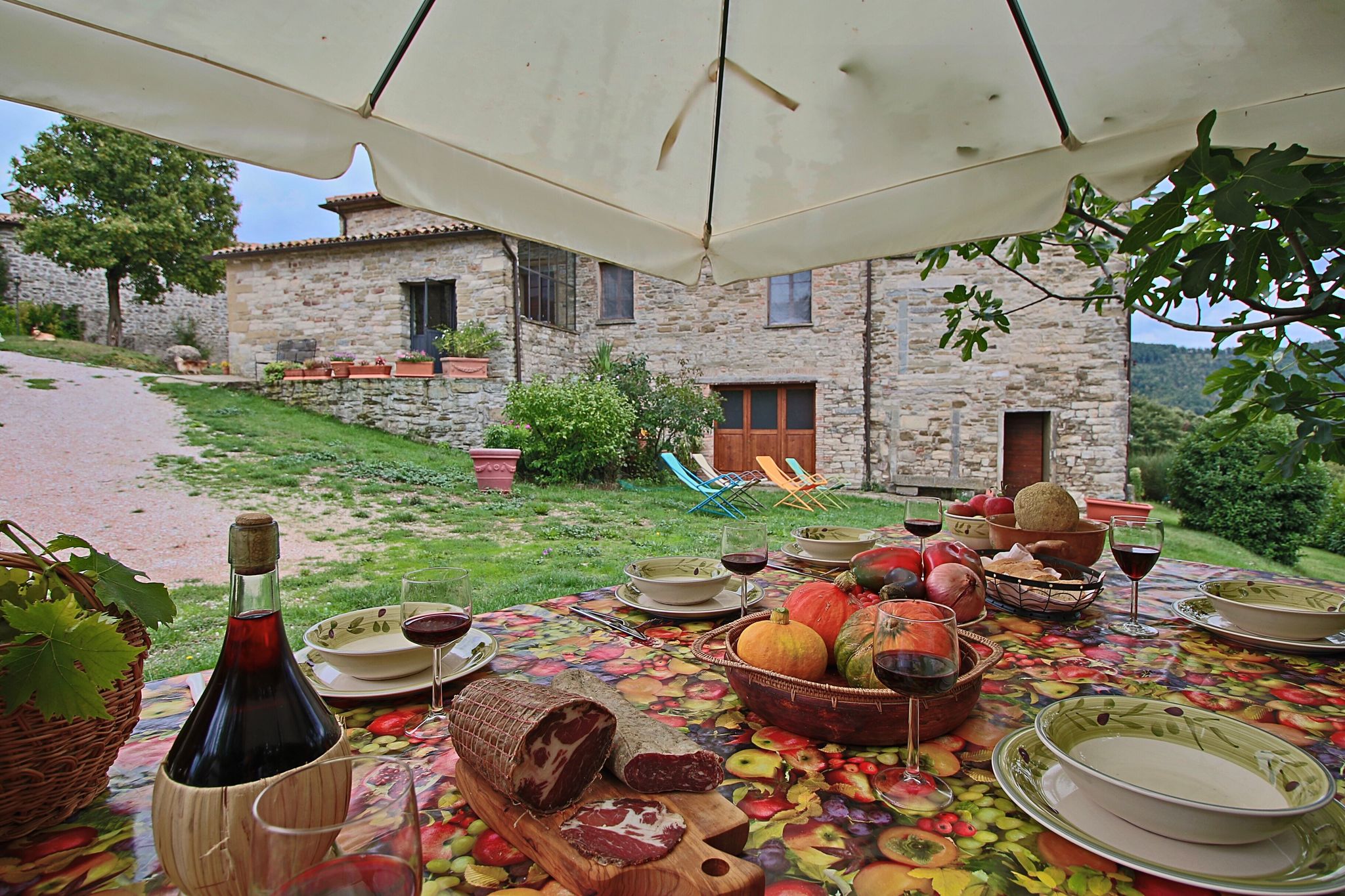 Farmhouse with pool in the hills, beautiful views, in the truffle area