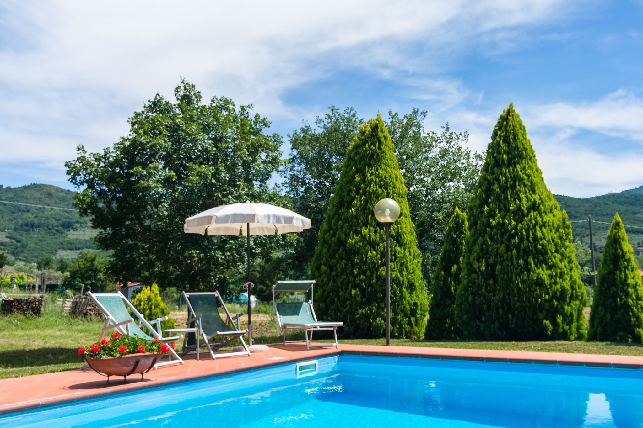 Agriturismo with garden, private terrace, panoramic pool, organic wine