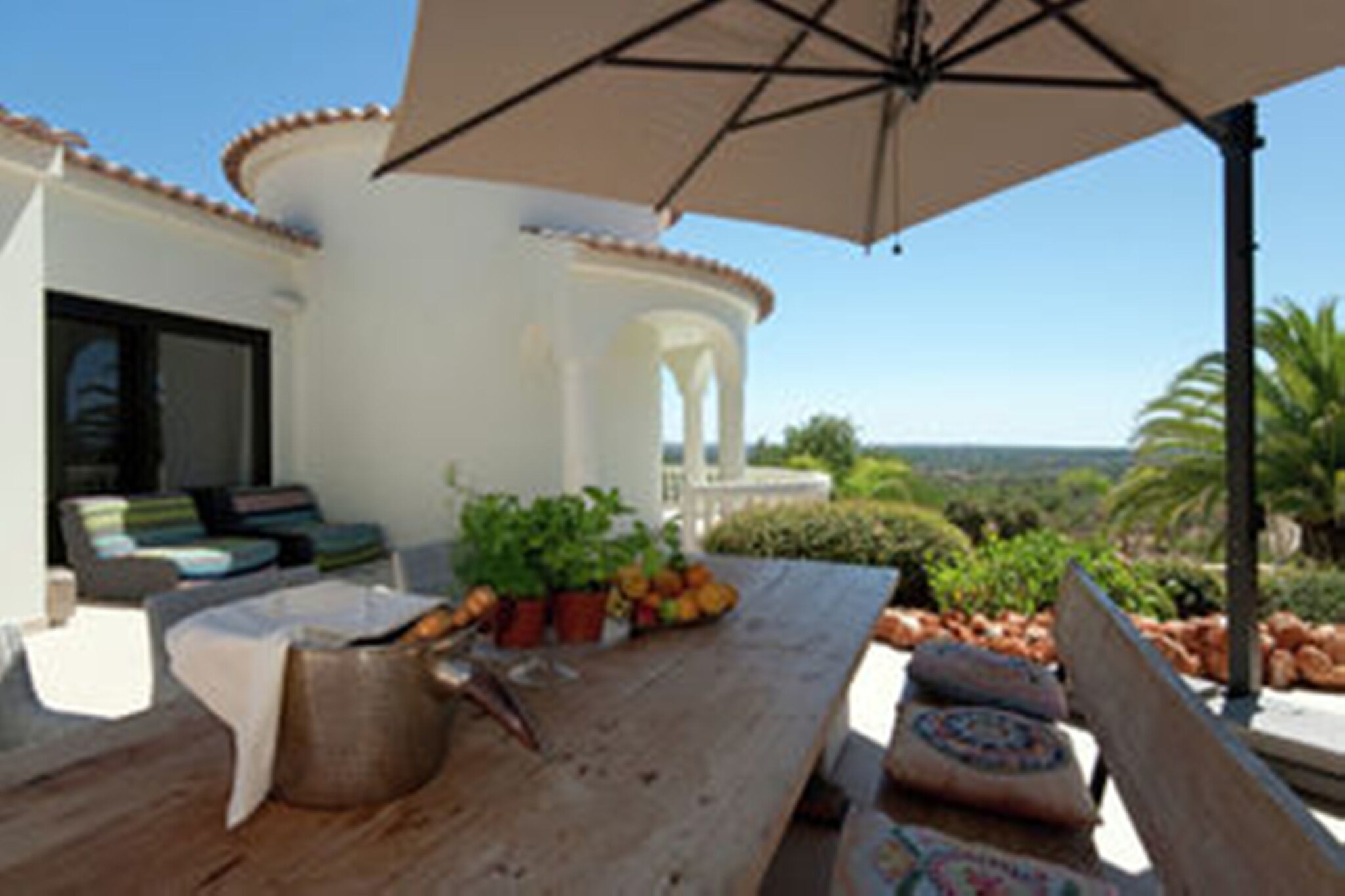 This exotic villa is located in Silves and can accommodate 10 people. With 5 bedrooms, the villa is ideal for a group. It has a private swimming pool where you enjoy a refreshing dip in the scorching heat. The presence of the accommodation center offers the villa great privacy for a relaxing holiday with family or friends.
The villa is located in a quiet location in the Algarve hinterland, between Albufeira and Portimaô where you will find many small bars and restaurants. The nearest beach is just 15 minutes away by car. Nearby you will find a small supermarket as well as small Portuguese bars. Not to be missed: the center of the old fortified town of Silves, with its castle and Gothic cathedral.
You can take wonderful walks directly from the holiday home. This place is ideal for lovers of mountain biking and horse riding. A trip to Monchique mountain (about 20 km away), the highest point in the Algarve, offers stunning views of the region. The many golf courses in the Algarve will delight the hearts of lovers of this sport.
Charming villa with private swimming pool, in a unique location on top of a hill and 10 minutes by car from Silves. This pleasant villa is equipped with all comforts including a fenced garden of 4,500 m2 with various terraces and a large kidney-shaped swimming pool. In the evening, the villa lights up and offers a pleasant atmosphere to make the most of a barbecue, a dinner or a sunset. There is also a pizza oven and a modern sound installation.
About Belvilla
When you stay in a Belvilla home, you can rest assured of a unique holiday home in ideal surroundings at an attractive price. The portfolio of accommodations consists of more than 40,000-holiday homes in 20 European countries. Interested in a weekend getaway, a summer or winter sports holiday or simply a short break? Do you prefer the coast, the countryside or the mountains? Whatever your preference, there is a Belvilla home to meet your needs, from a cosy gîte for two to a castle big enough for the entire family, from an apartment in the heart of Rome to a cabin in the middle of nowhere, from a simple tree house to a luxury dream villa and from close to home to the other side of Europe.
A Belvilla home gives you the freedom to enjoy breakfast in your pyjamas or continue a good conversation into the morning hours without having to worry about the bar's closing time. Prepare gourmet meals with fresh local ingredients in your own kitchen and take advantage of having your own swimming pool to do as many cannonballs as you want! In other words, you can enjoy complete privacy in your home away from home.
