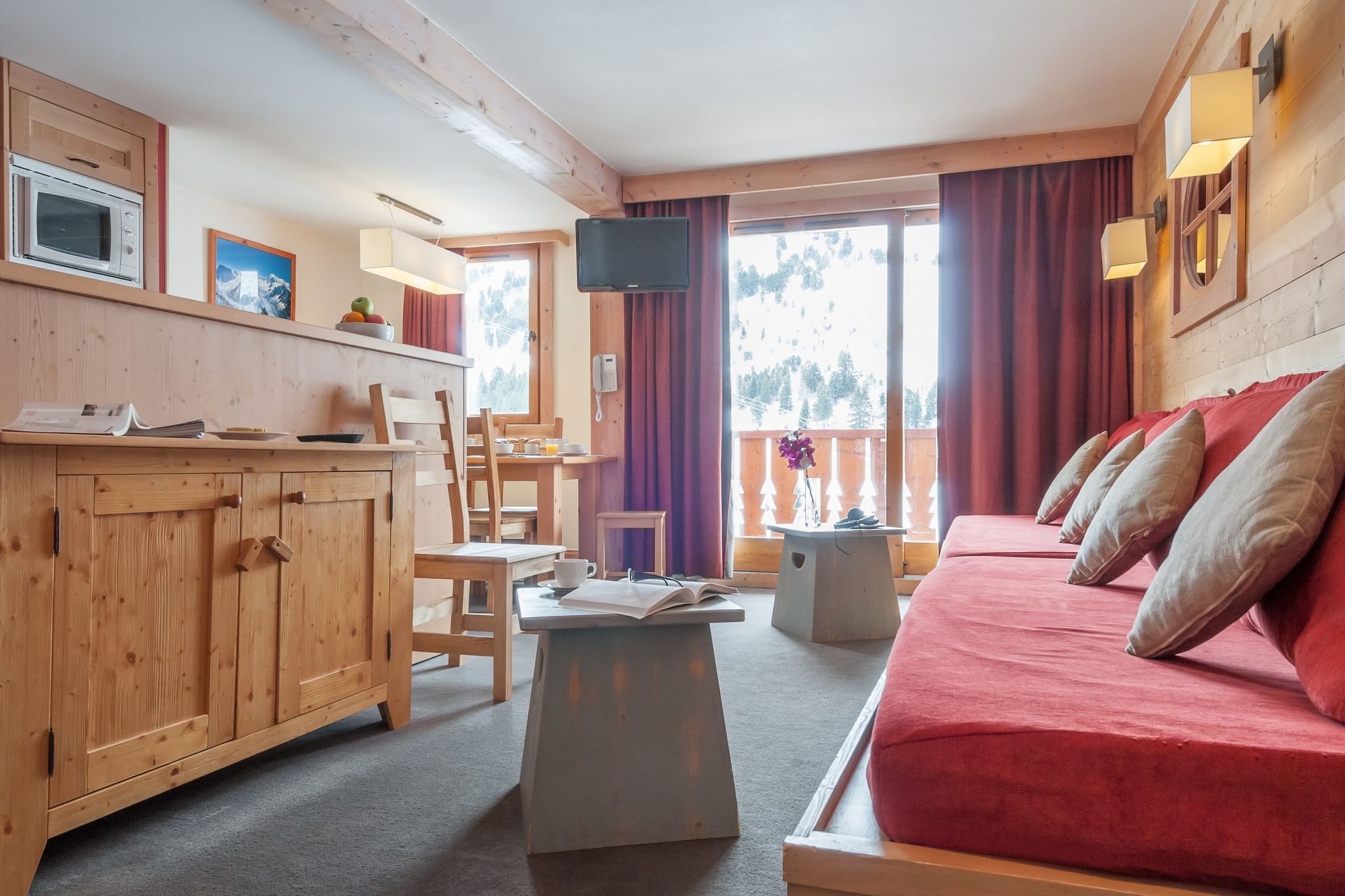 Komfortable Ferienwohnungen in einer schönen Residenz mit direktem Zugang zu den Skipisten