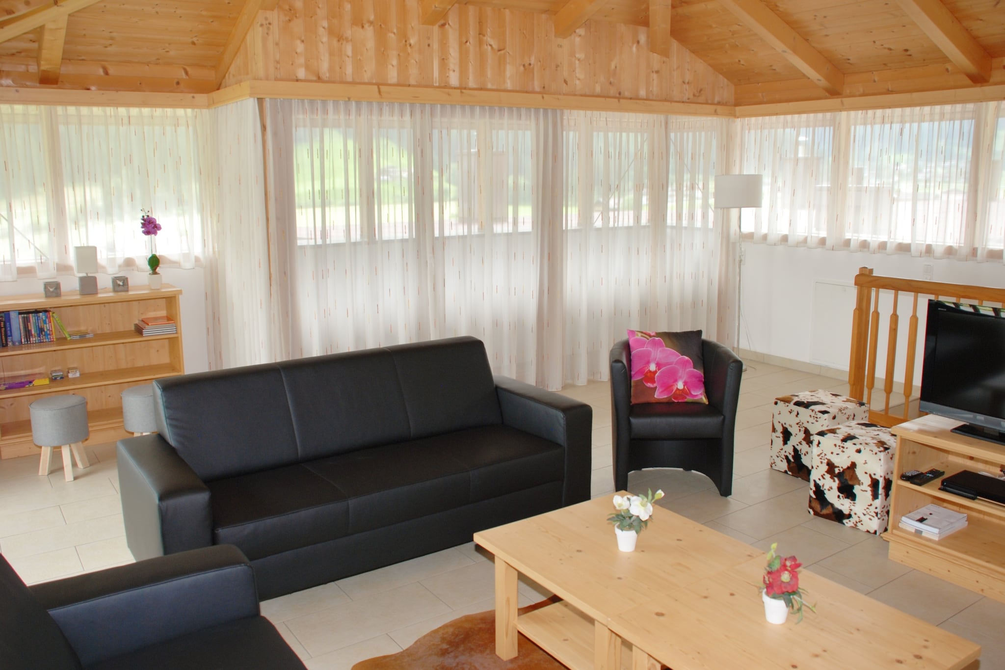 This beautiful holiday home is located in Wald im Pinzgau of Salzburg region has 3 bedrooms and can accommodate up to 10 people. Ideal for groups, it has a swimming pool for you to relax and rejuvenate while enjoying the holidays.
You can collect all your groceries from the supermarket, just 500 m away. The restaurants are only 100 m from the stay. Located only 200 m from the ski lift, the home offers a chance to experience and enjoy skiing.
A balcony offers a lovely time with your loved ones while enjoying a delicious meal with your dear ones. Parking is provided on the premises for your convenience. You can rent a cot and high chair from the home if you are travelling with your little one.
You can check-in time is from 4-6 PM whereas check-out is from 9-10 AM.