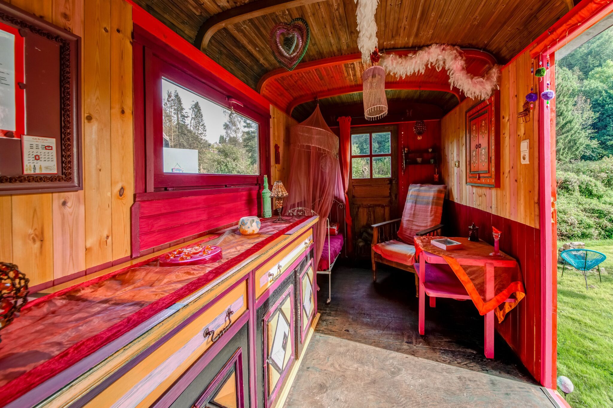 Maison de vacances caravane à Houffalize avec terrasse